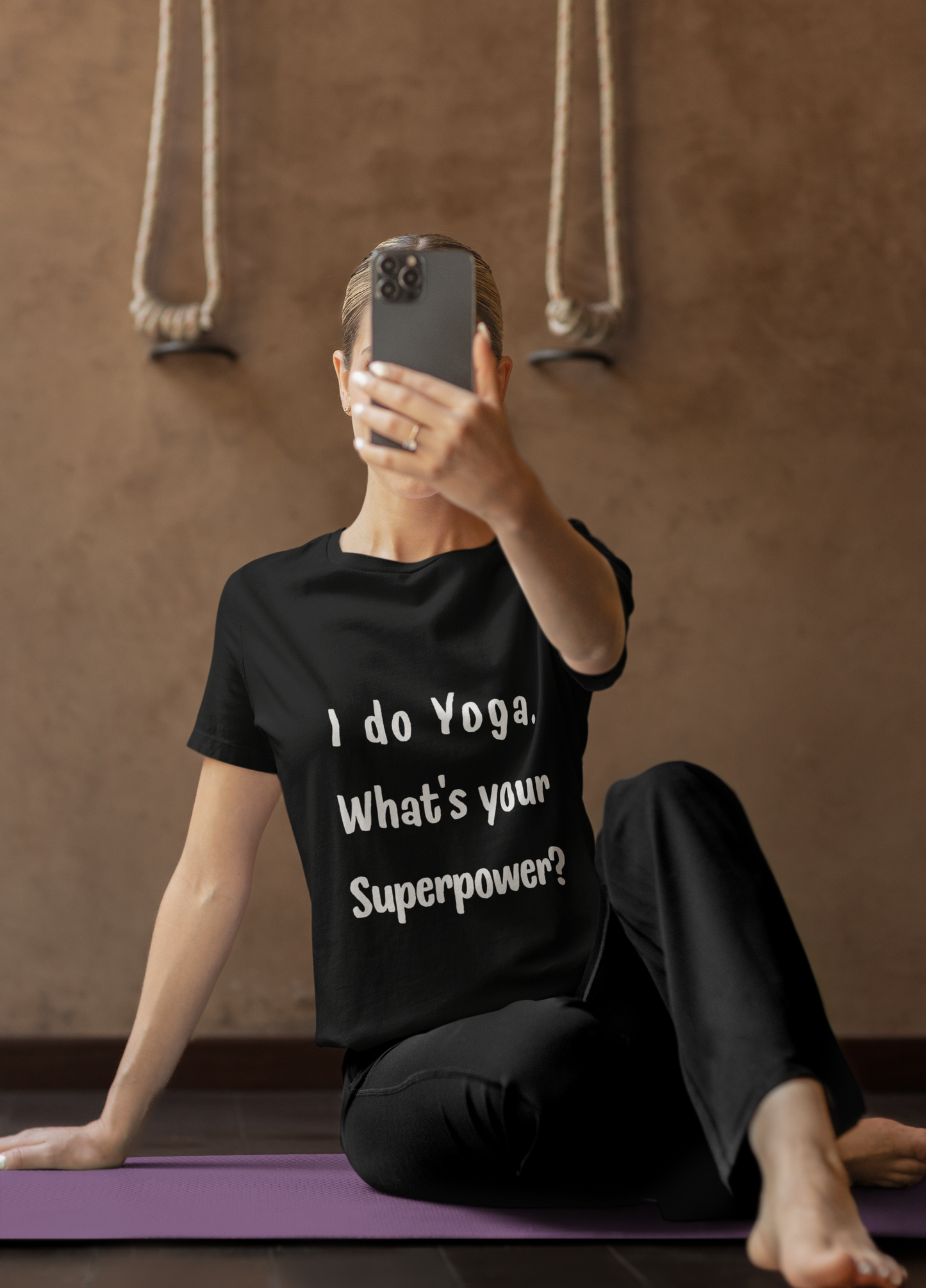 I Do Yoga. What's Your Superpower? - Unisex Tee for Yoga Lovers I Funny Yoga T-Shirt I Self-Care Meditation Apparel