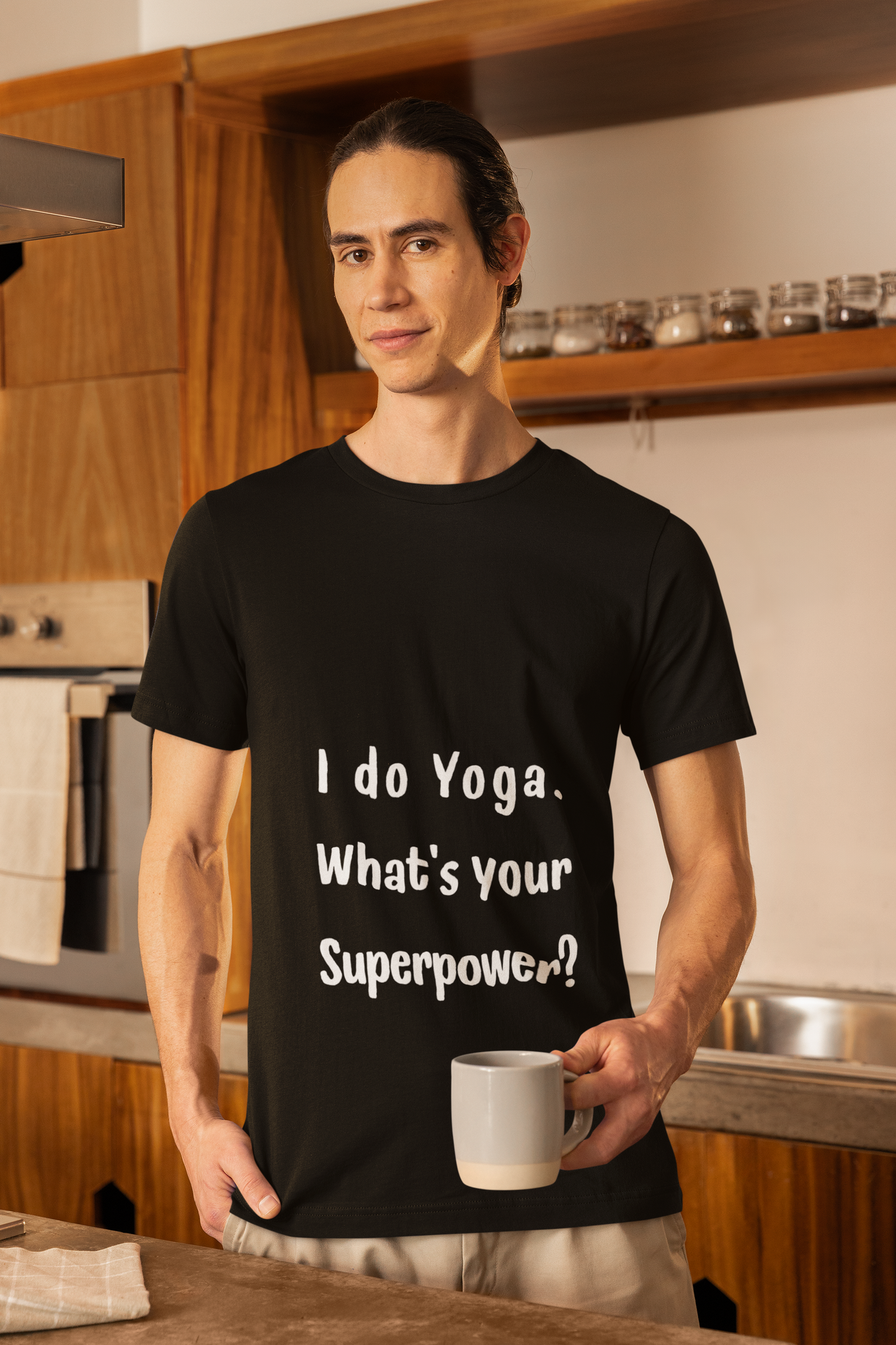 I Do Yoga. What's Your Superpower? - Unisex Tee for Yoga Lovers I Funny Yoga T-Shirt I Self-Care Meditation Apparel