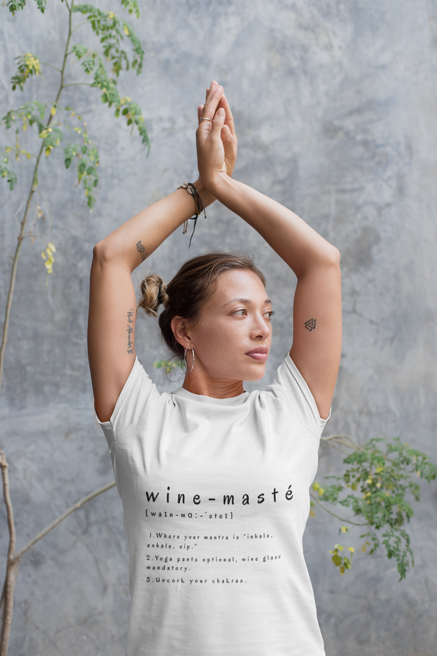 Wine-Masté Unisex Tee I Fun Wine Yoga T-Shirt I Perfect for Wine Lovers I Gift for Friends I Relaxed Vibe Yoga I Self-Care Meditation Apparel