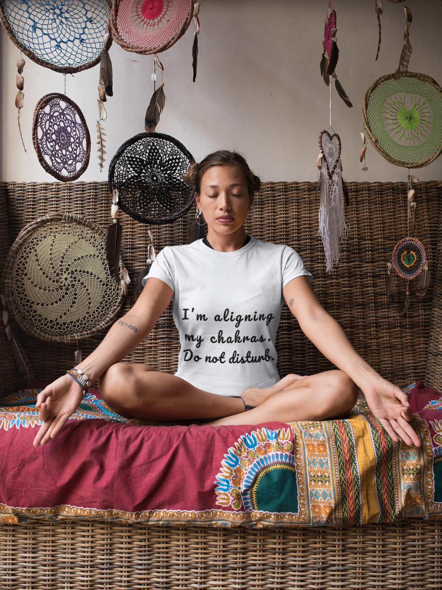 "I'm Aligning My Chakras. Do Not Disturb." - Unisex Tee I Spiritual Yoga T-Shirt I Meditation Gift I Mindfulness Clothing