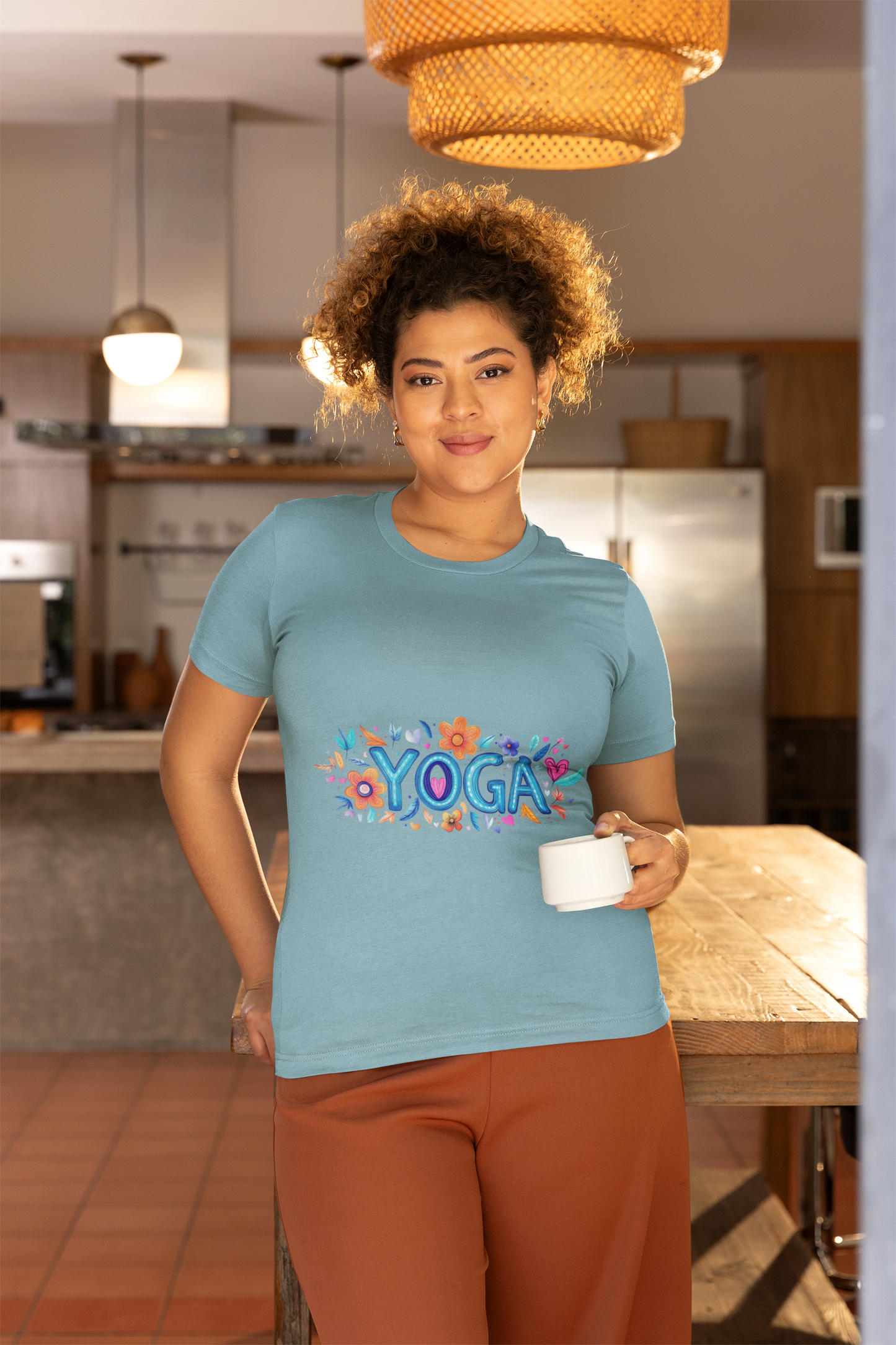 Colorful Yoga-Themed Unisex Tee for Yoga Lovers I Yoga T-Shirt I Gift for Yogis I Self-Care Meditation Apparel
