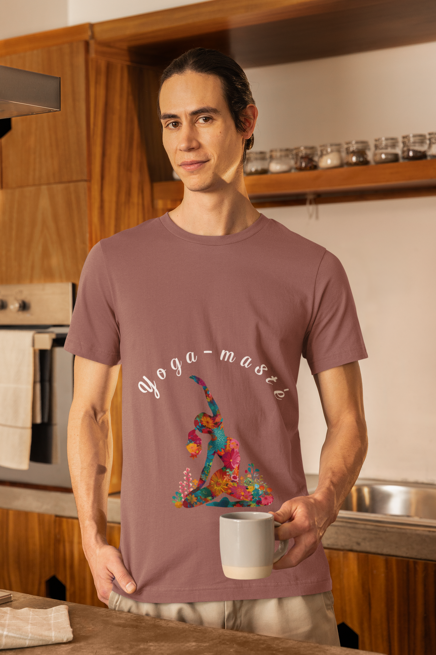 Yoga-Masté Unisex Tee I Vibrant Yoga T-Shirt I Perfect for Classes and Retreats I Gift for Yogis I Self-Care Meditation Apparel