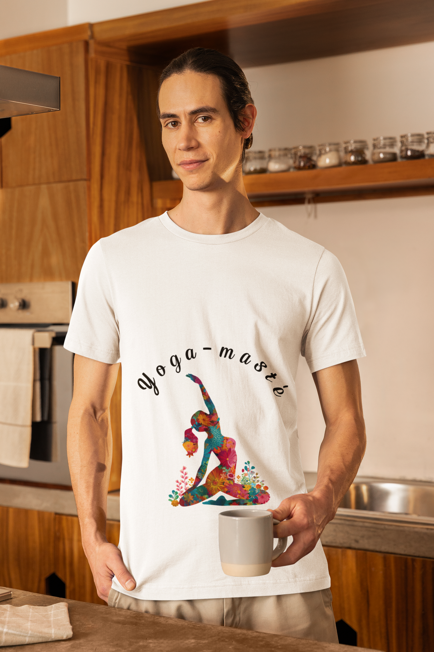 Yoga-Masté Unisex Tee I Vibrant Yoga T-Shirt I Perfect for Classes and Retreats I Gift for Yogis I Self-Care Meditation Apparel