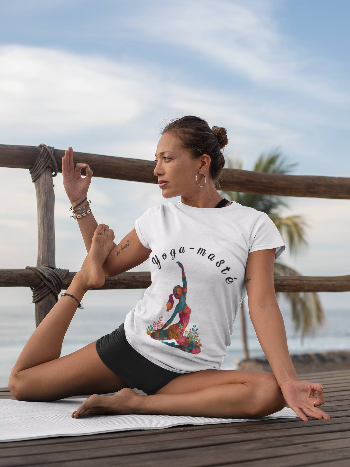 Yoga-Masté Unisex Tee I Vibrant Yoga T-Shirt I Perfect for Classes and Retreats I Gift for Yogis I Self-Care Meditation Apparel