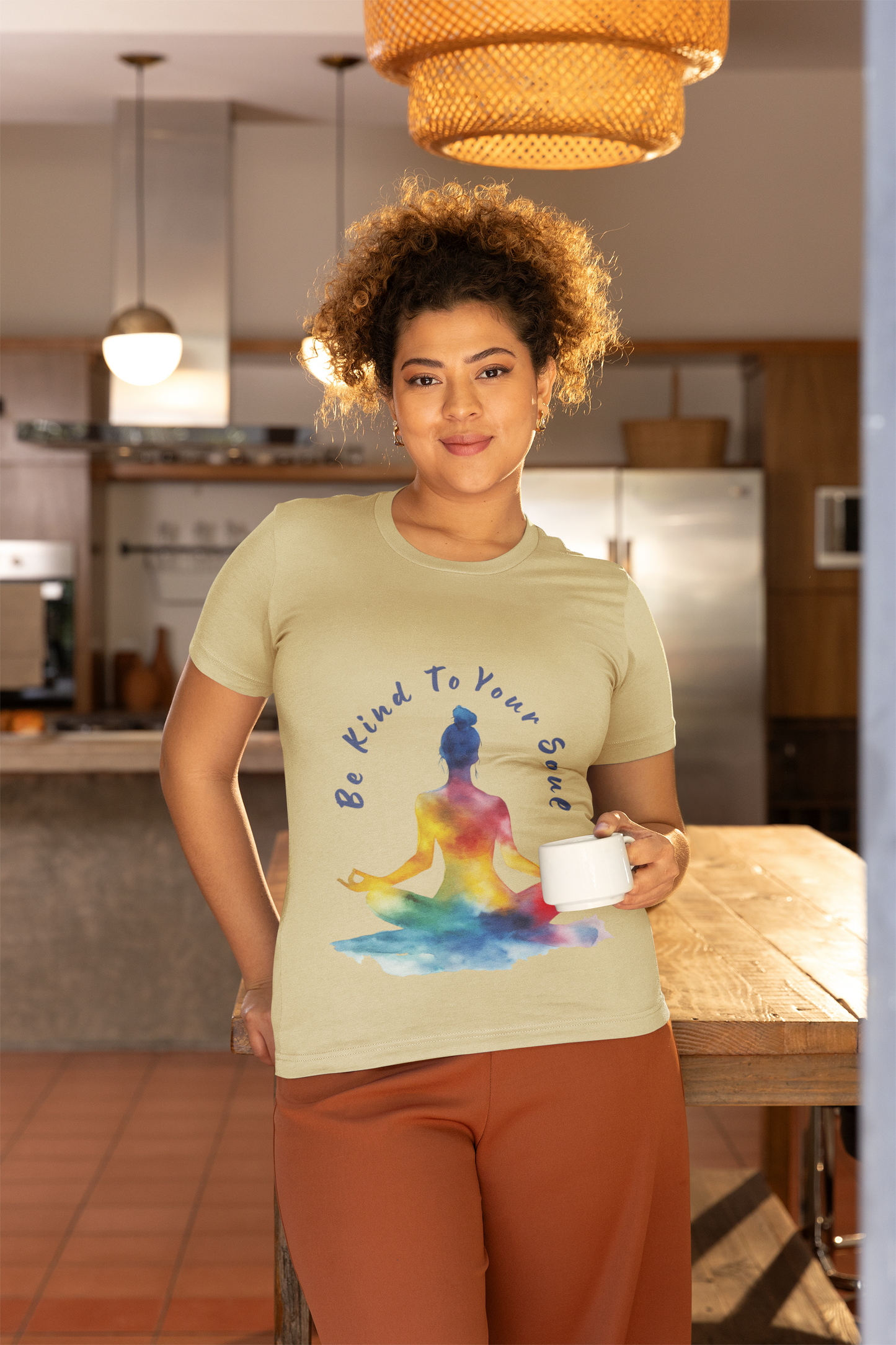 "Be Kind To Your Soul" Meditation Inspired Tee I Spiritual Yoga T- Shirt I Relaxation Mindfulness Apparel I Self-Care Clothing