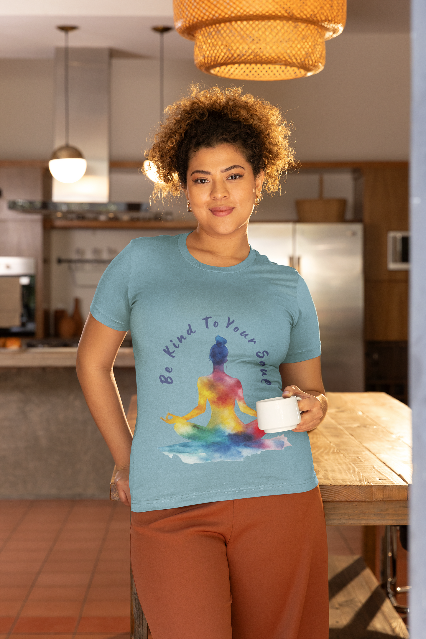 "Be Kind To Your Soul" Meditation Inspired Tee I Spiritual Yoga T- Shirt I Relaxation Mindfulness Apparel I Self-Care Clothing