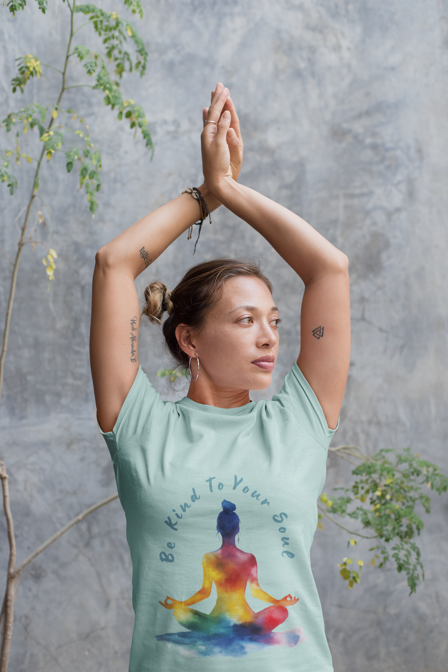 "Be Kind To Your Soul" Meditation Inspired Tee I Spiritual Yoga T- Shirt I Relaxation Mindfulness Apparel I Self-Care Clothing