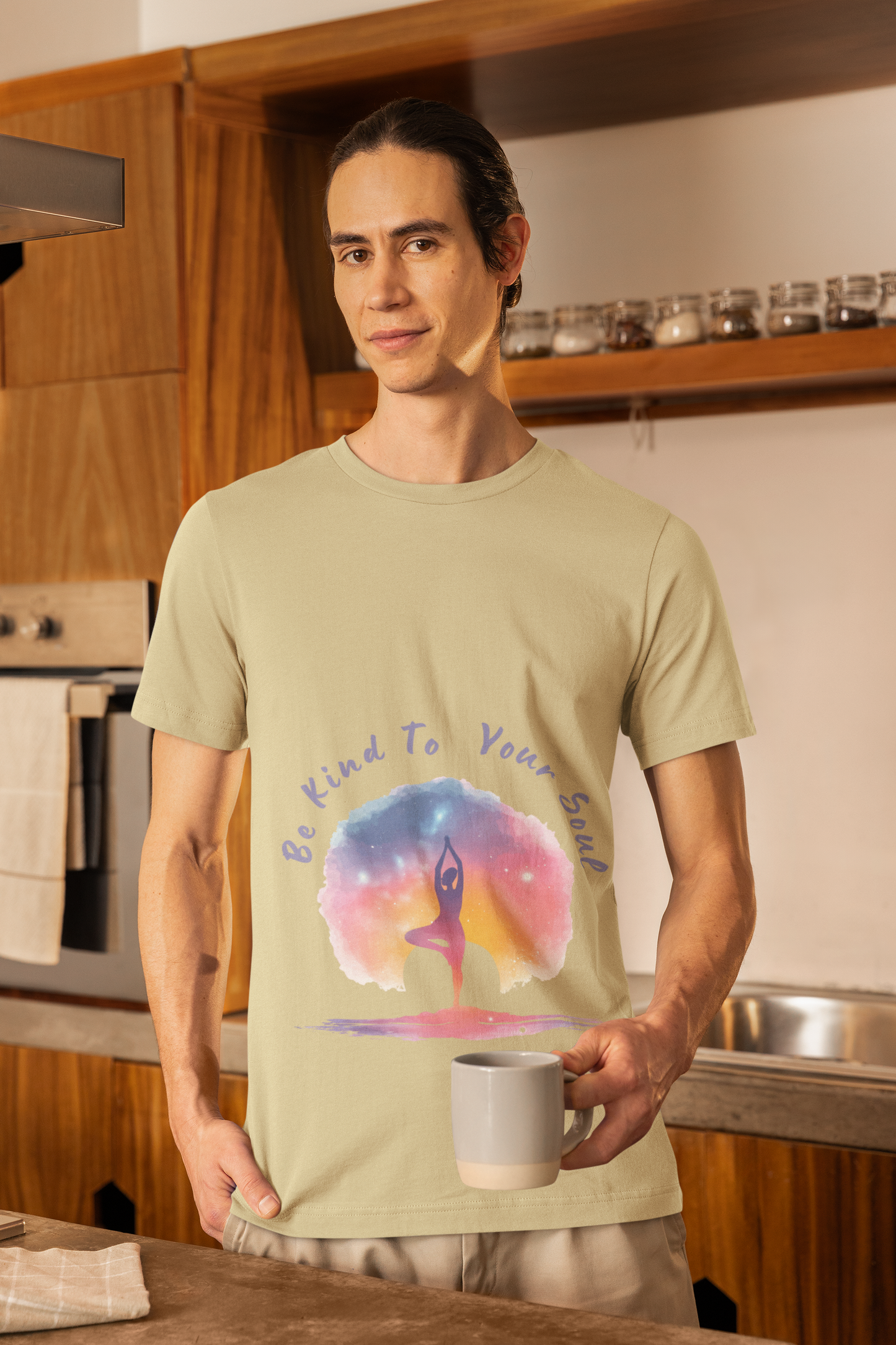 "Be Kind To Your Soul" Meditation Inspired Tee I Spiritual Yoga T- Shirt I Relaxation Mindfulness Apparel I Self-Care Clothing