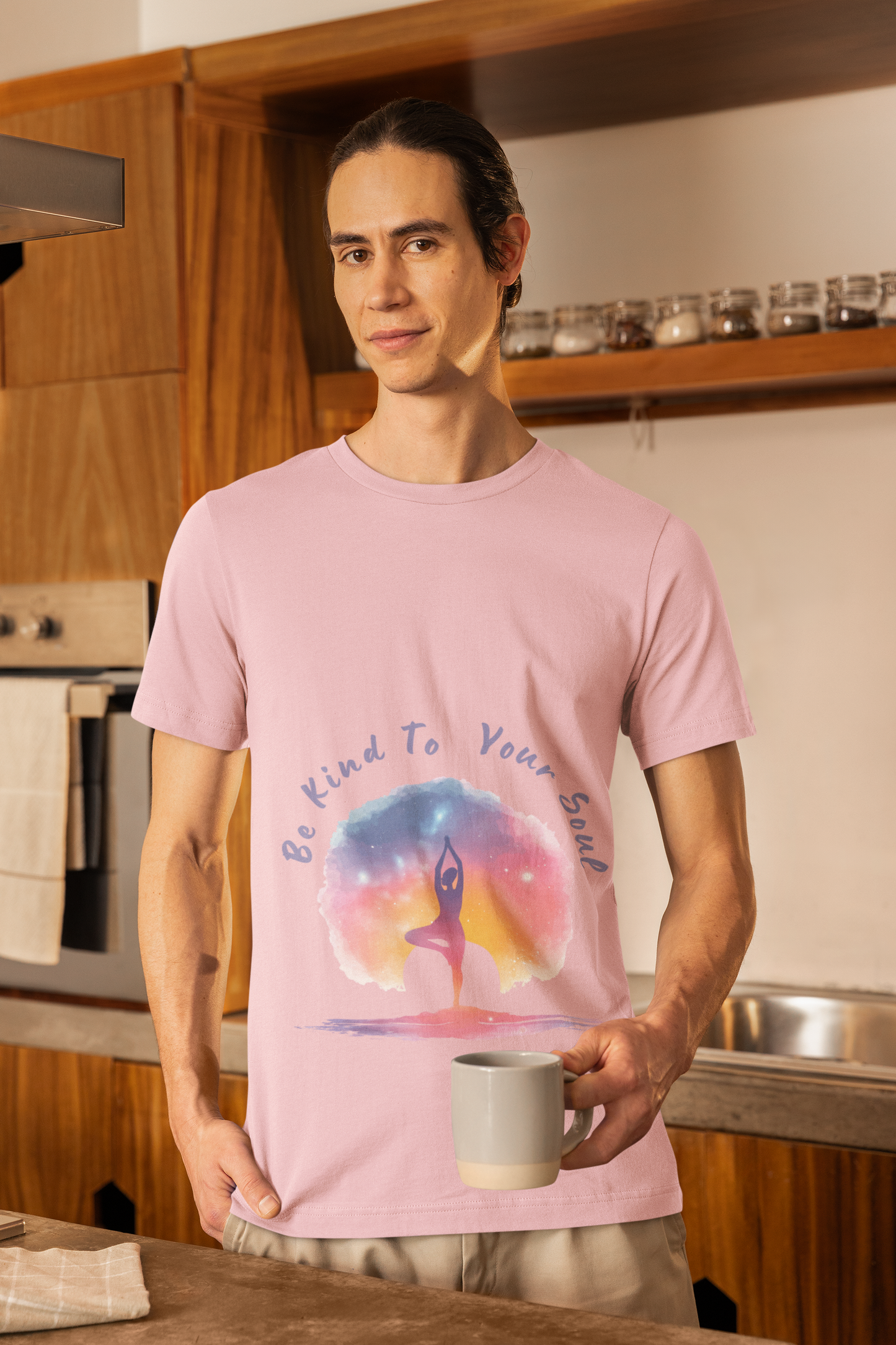 "Be Kind To Your Soul" Meditation Inspired Tee I Spiritual Yoga T- Shirt I Relaxation Mindfulness Apparel I Self-Care Clothing