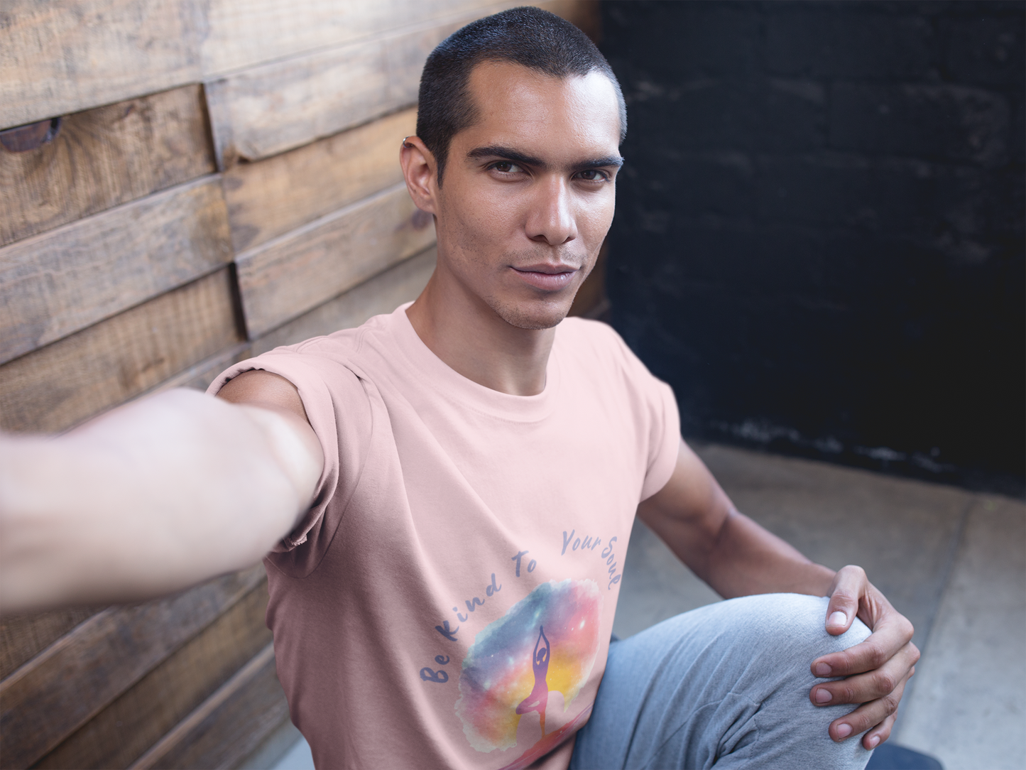 "Be Kind To Your Soul" Meditation Inspired Tee I Spiritual Yoga T- Shirt I Relaxation Mindfulness Apparel I Self-Care Clothing