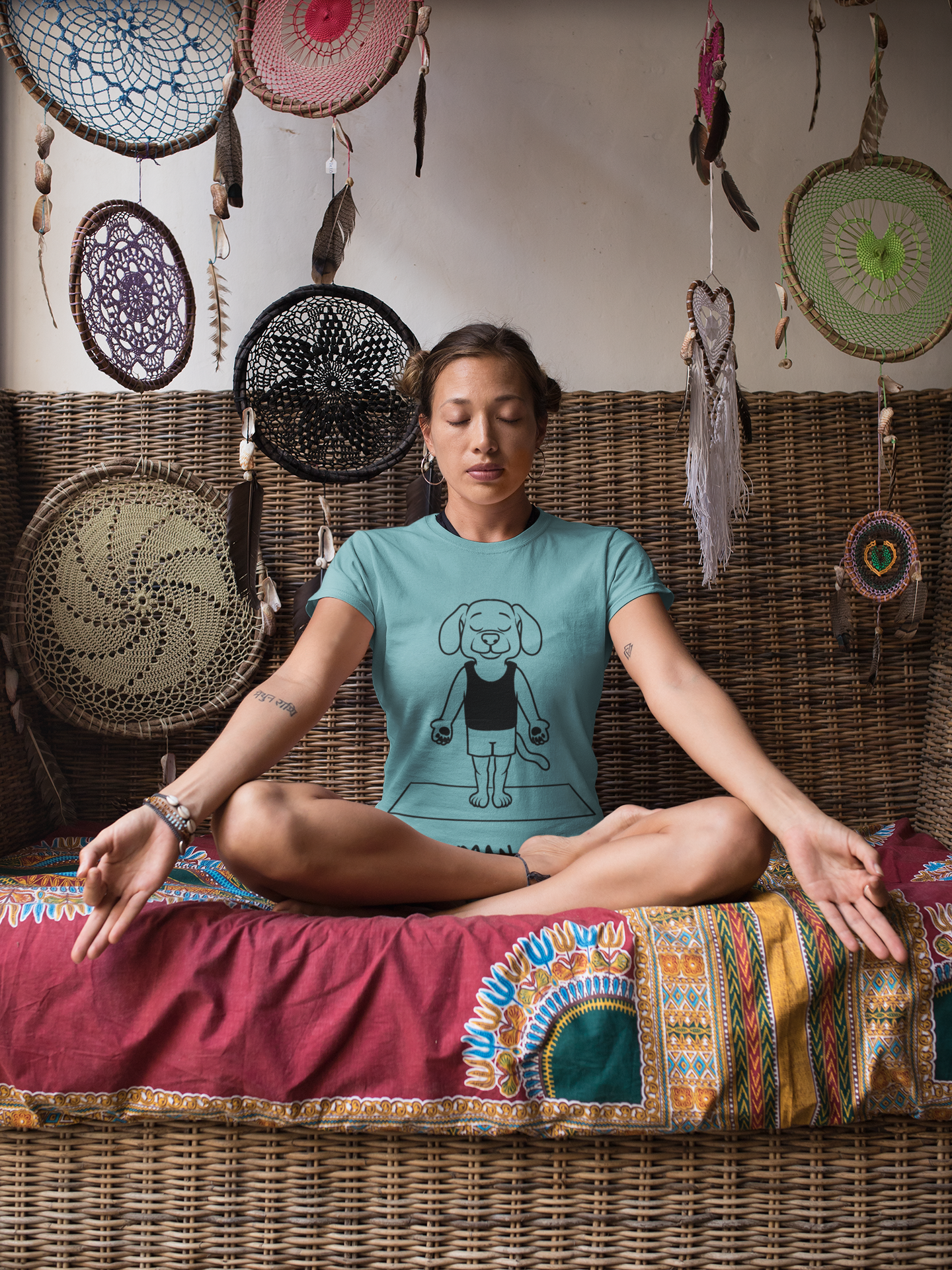 Up Human Pose - Unisex Dog Yoga Tee I Relaxation Gift I Yoga & Pet Lover T-Shirt I Quirky Animal Tee I Fun Gift for Dog Parents I Cute Tee for Zen Vibes