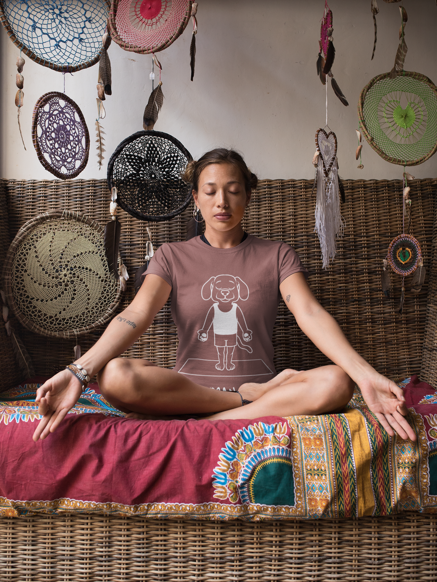 Up Human Pose - Unisex Dog Yoga Tee I Relaxation Gift I Yoga & Pet Lover T-Shirt I Quirky Animal Tee I Fun Gift for Dog Parents I Cute Tee for Zen Vibes