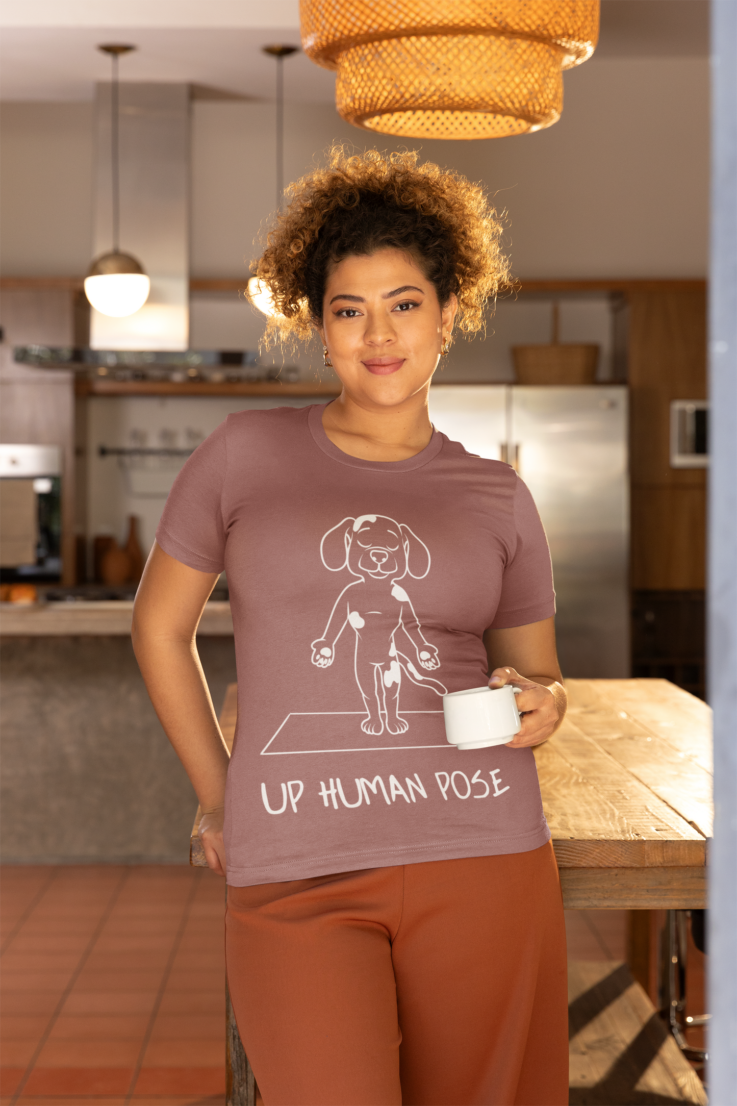Up Human Pose - Unisex Dog Yoga Tee I Relaxation Gift I Yoga & Pet Lover T-Shirt I Quirky Animal Tee I Fun Gift for Dog Parents I Cute Tee for Zen Vibes