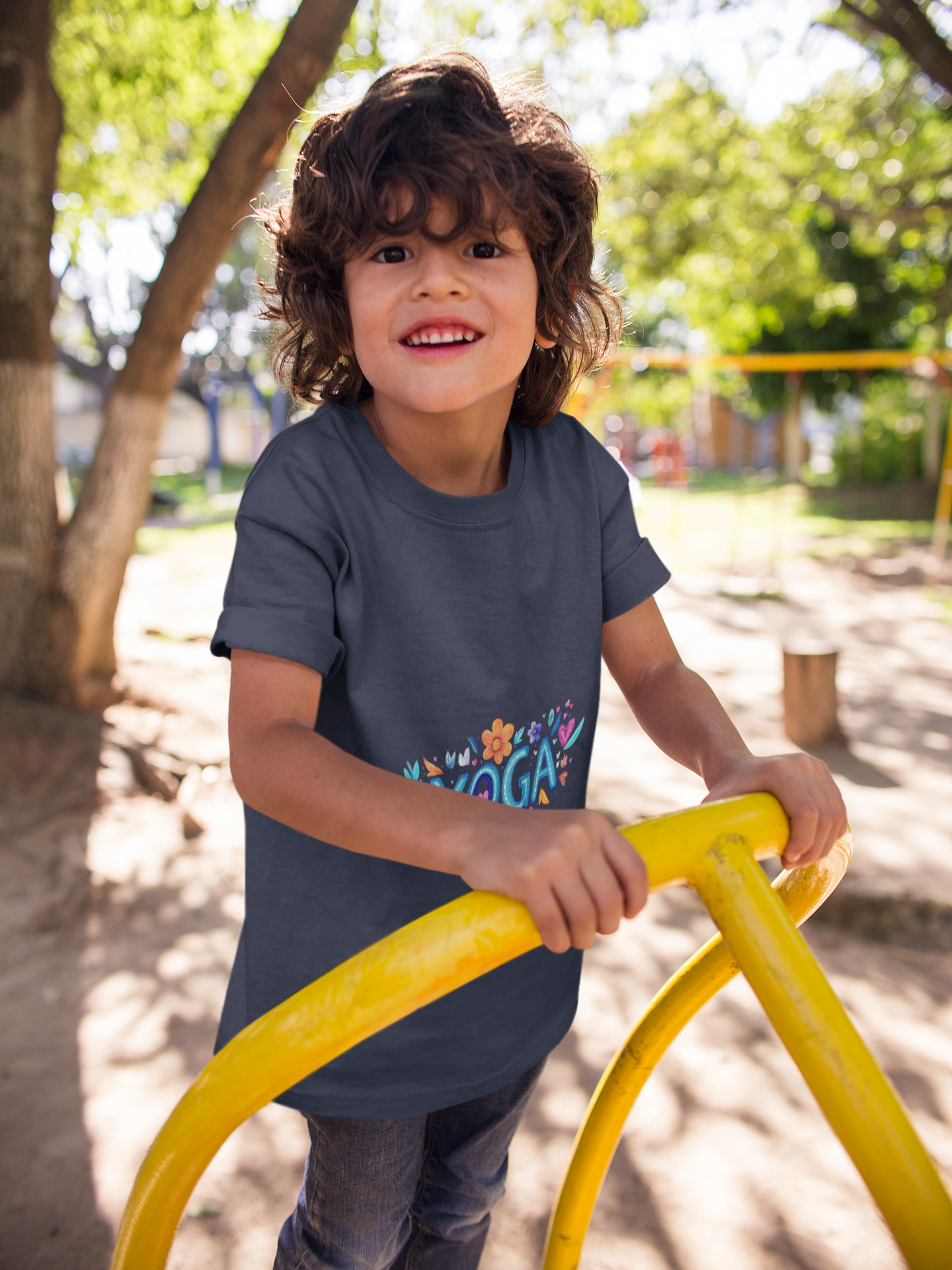 Youth Yoga Tee - Kids Yoga T-Shirt I Fun Activewear I Summer Tee I Gift for Little Yogis I Cute Yoga Apparel