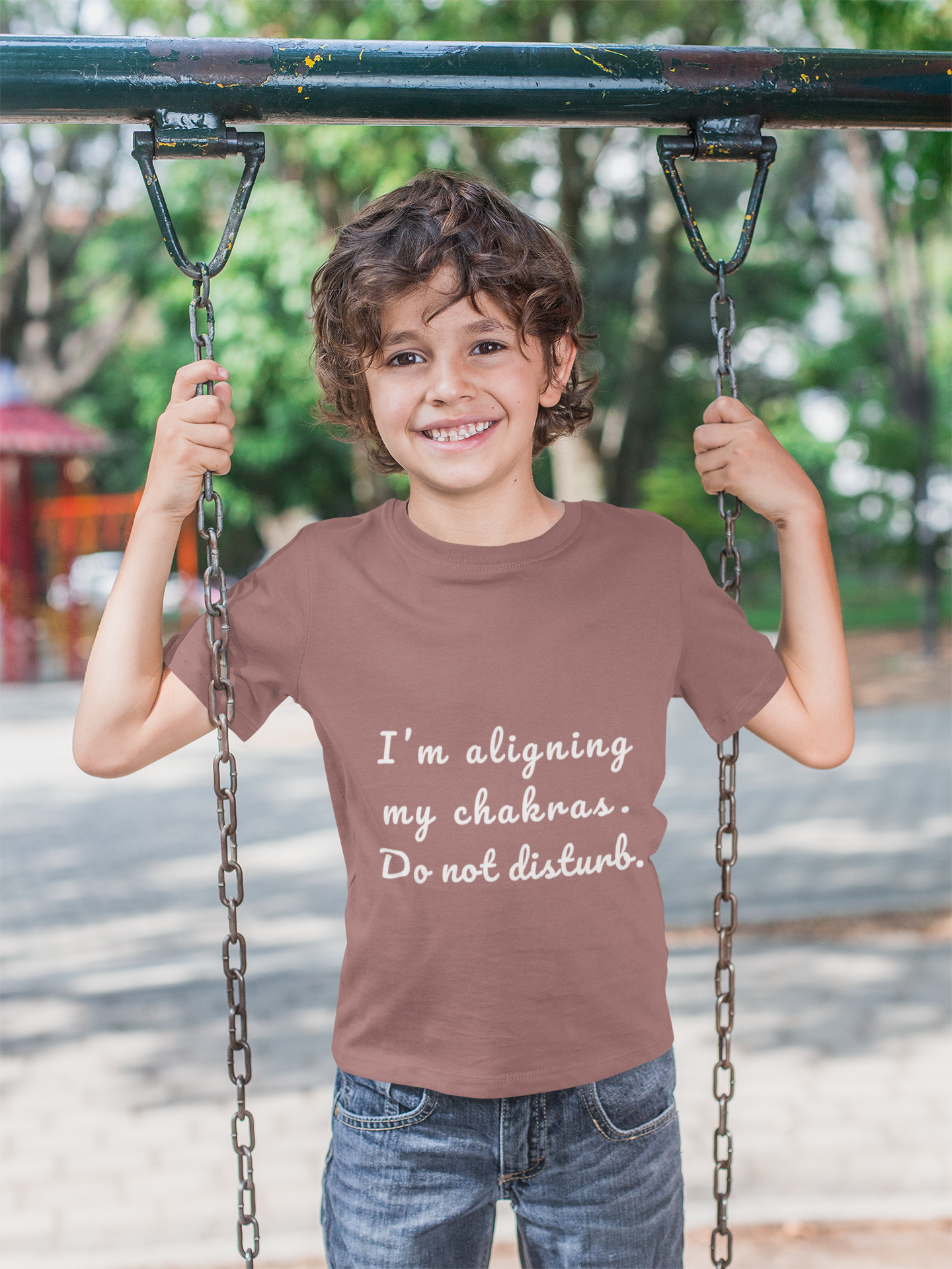 I'm Aligning My Chakras. Do Not Disturb. Youth Yoga Tee - Mindfulness Tee for Yogis I Meditation T-Shirt for Kids