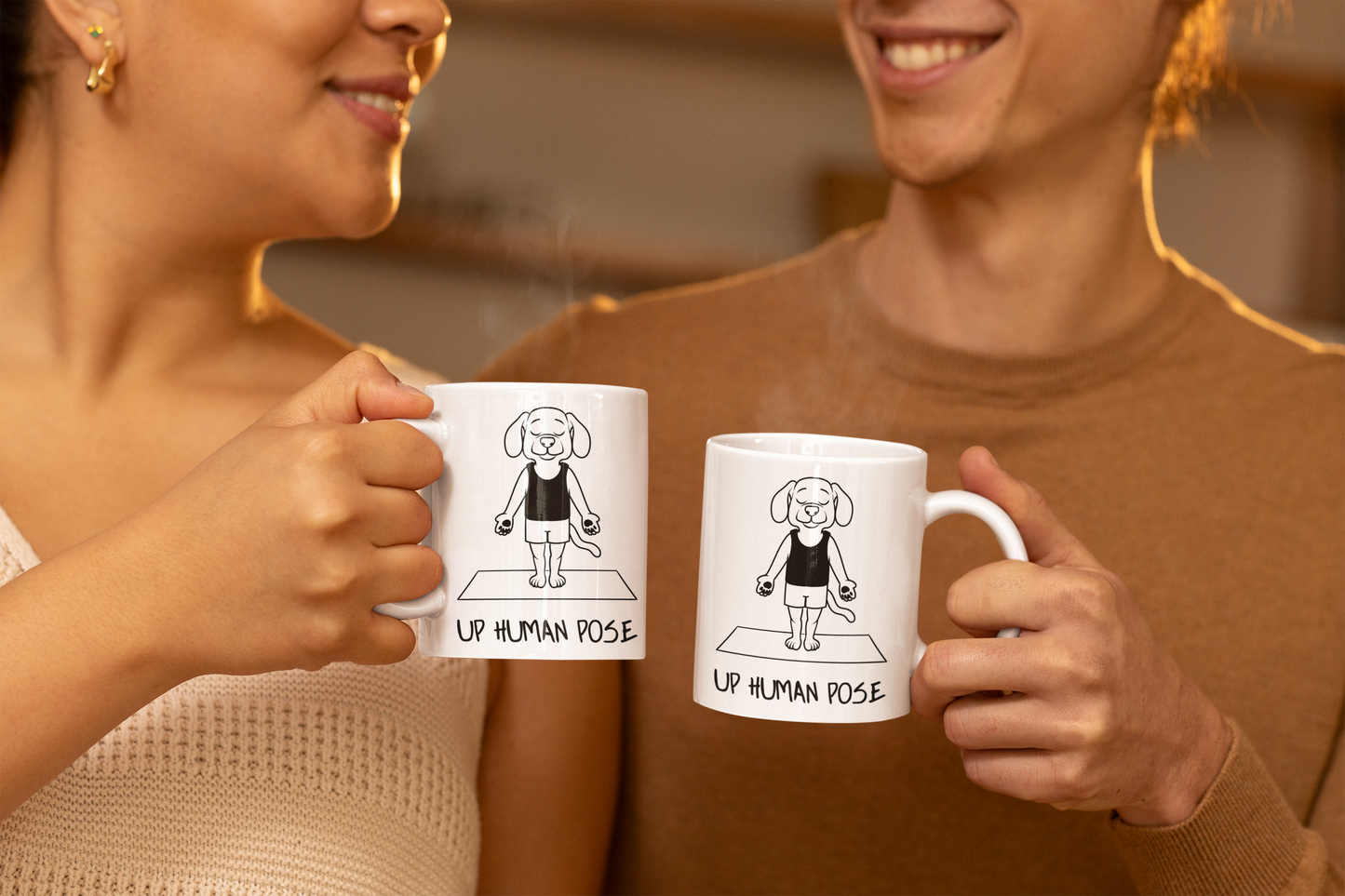 Up Human Pose Yoga Dog Mug - Cute Pet Coffee Cup I Dog Lover Gift I Zen Mug I Perfect for Yoga Enthusiasts I Fun Home Decor