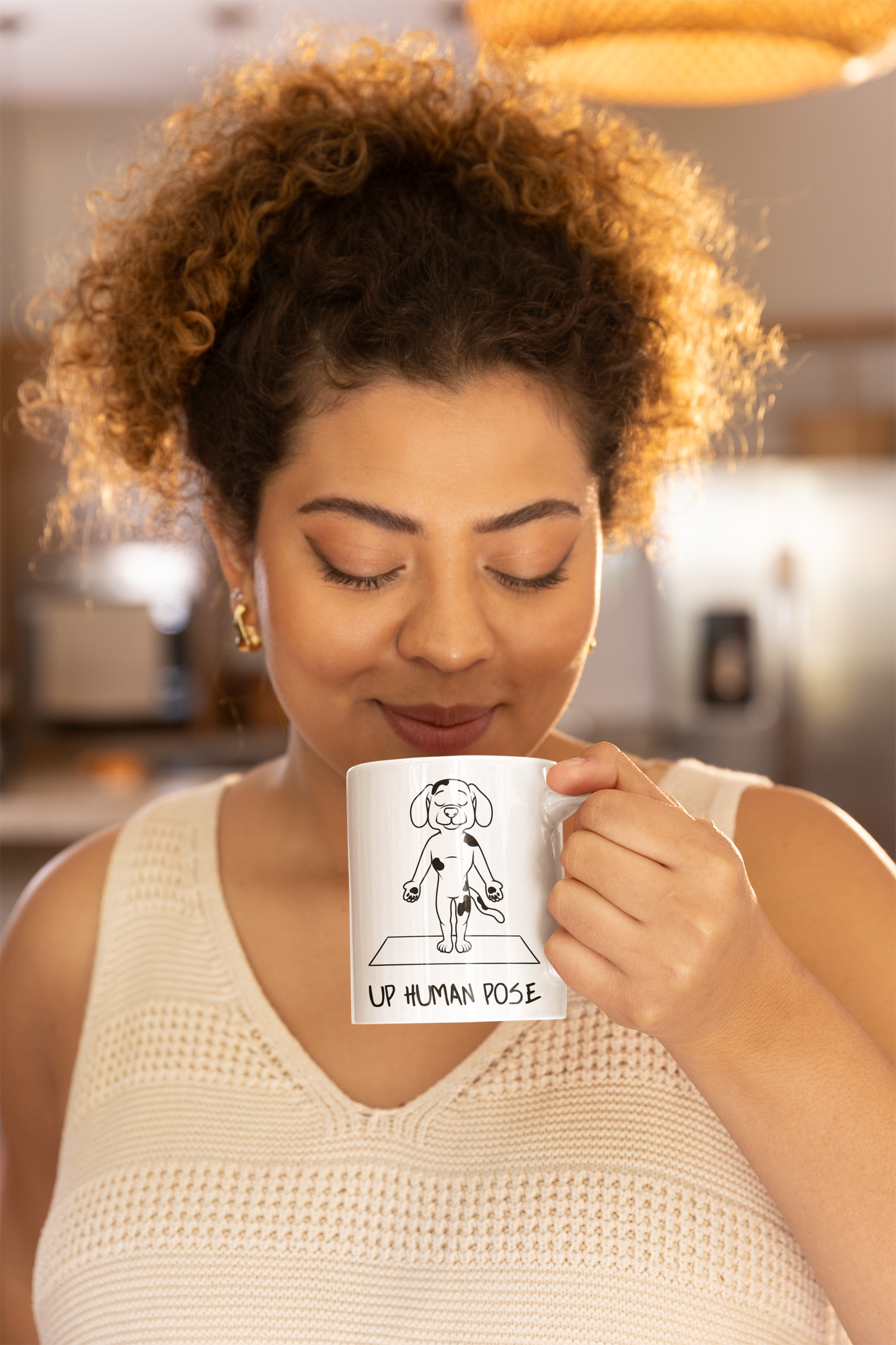 Up Human Pose Yoga Dog Mug - Cute Pet Coffee Cup I Dog Lover Gift I Zen Mug I Perfect for Yoga Enthusiasts I Fun Home Decor