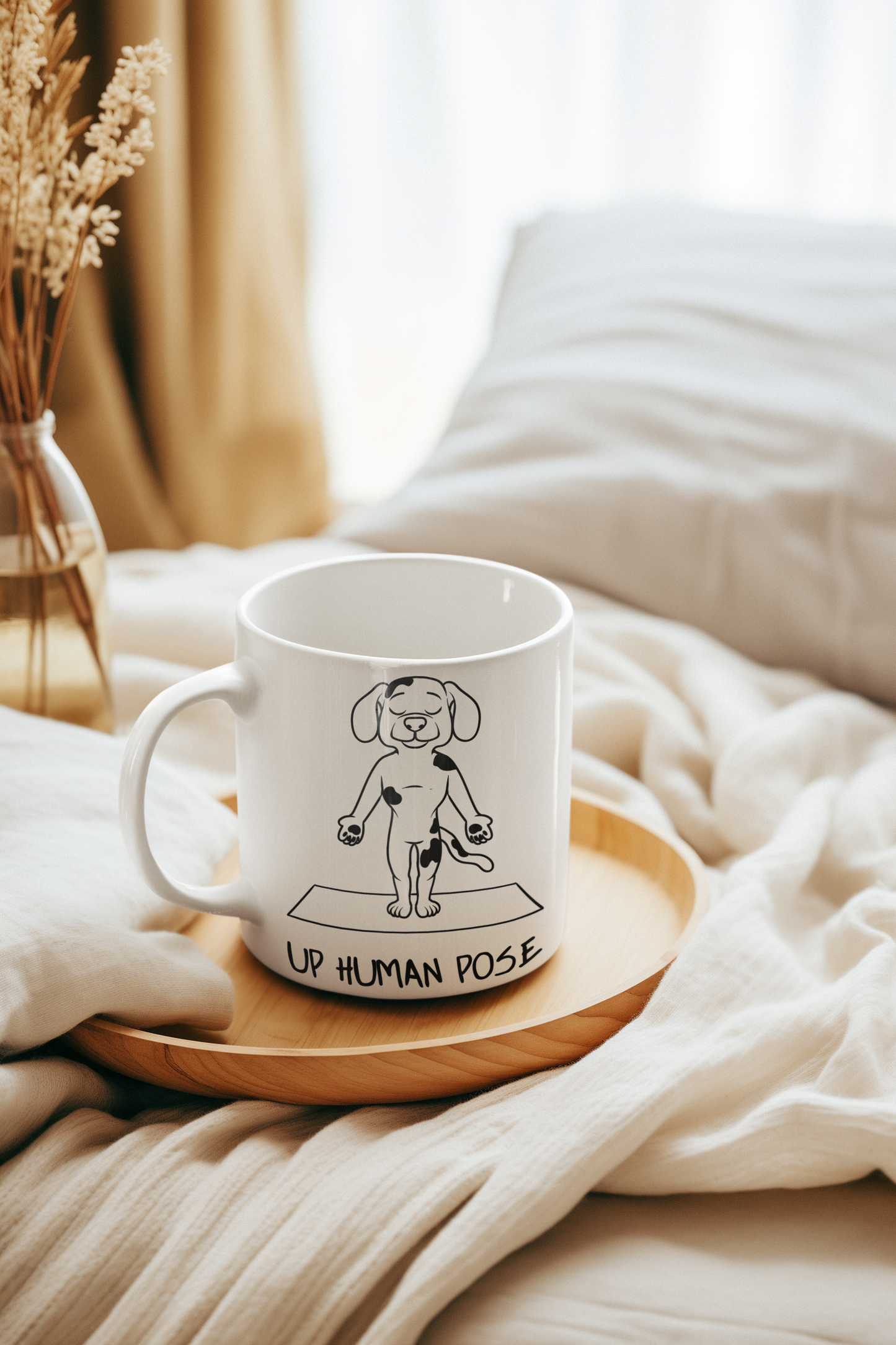 Up Human Pose Yoga Dog Mug - Cute Pet Coffee Cup I Dog Lover Gift I Zen Mug I Perfect for Yoga Enthusiasts I Fun Home Decor