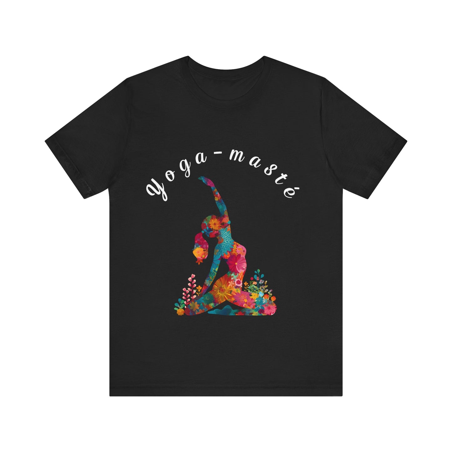 Yoga-Masté Unisex Tee I Vibrant Yoga T-Shirt I Perfect for Classes and Retreats I Gift for Yogis I Self-Care Meditation Apparel