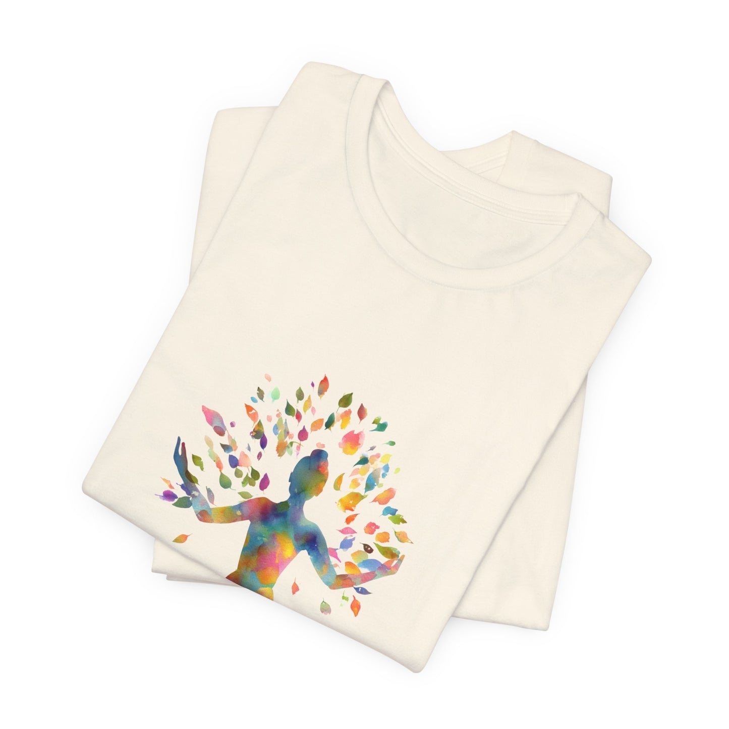 Colorful Tree Pose Mindful Yoga Tee - Unisex T-Shirt I Inspirational Yoga Art I Gift for Yogis I Relaxation & Meditation Tee