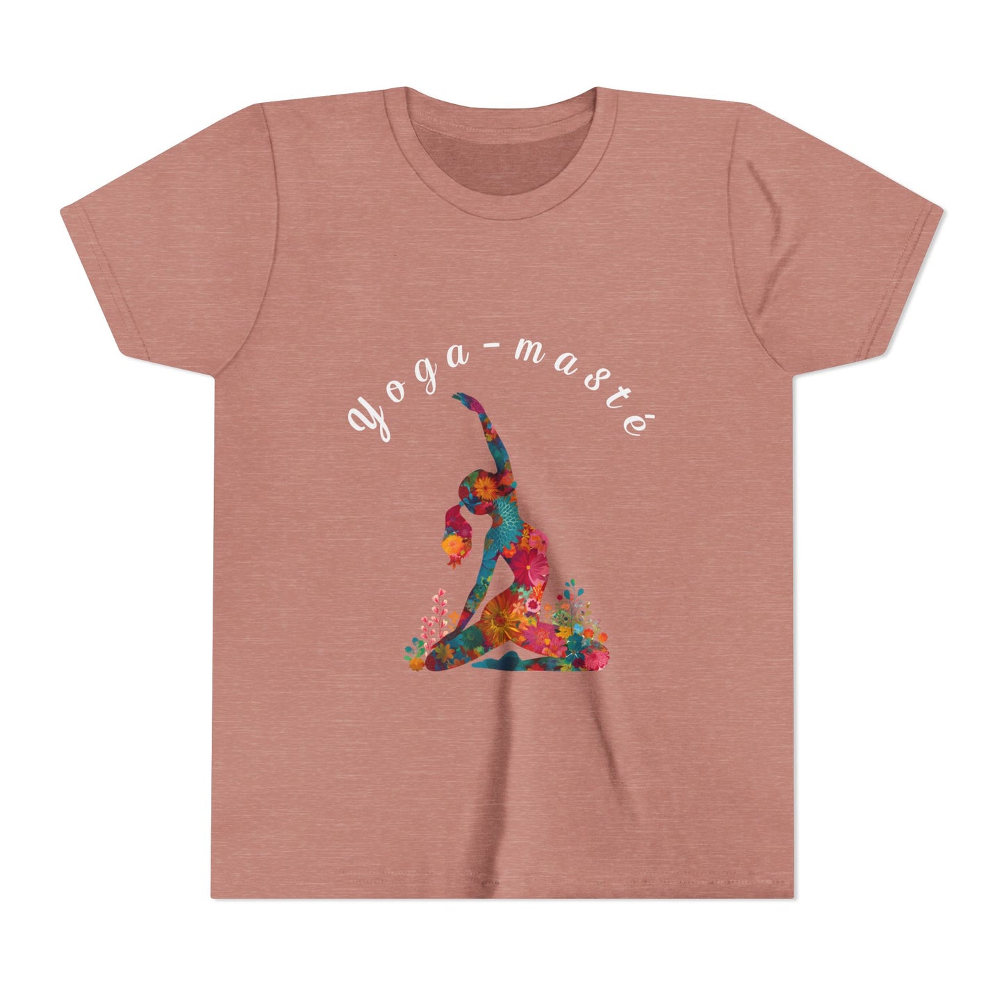 Yoga-masté Vibrant Yoga Tee for Kids I Yoga T-Shirt I Kids Yoga Wear I Colorful Gift for Young Yogis