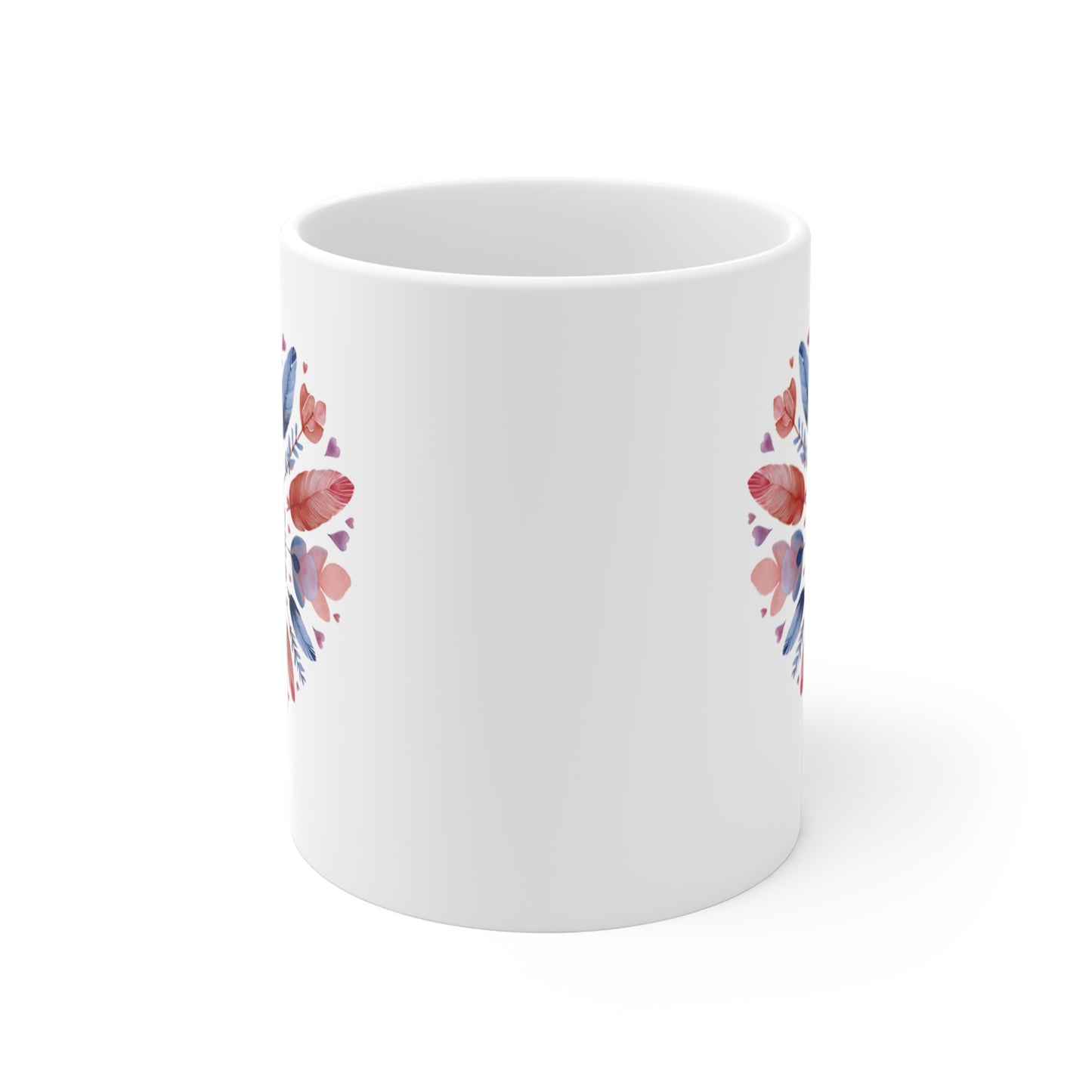 Bohemian Heart Mandala Mug - Yoga Coffee Cup I Gift for Her I Home Decor I Valentine's Day I Mother's Day I Sel-Care Drinkware