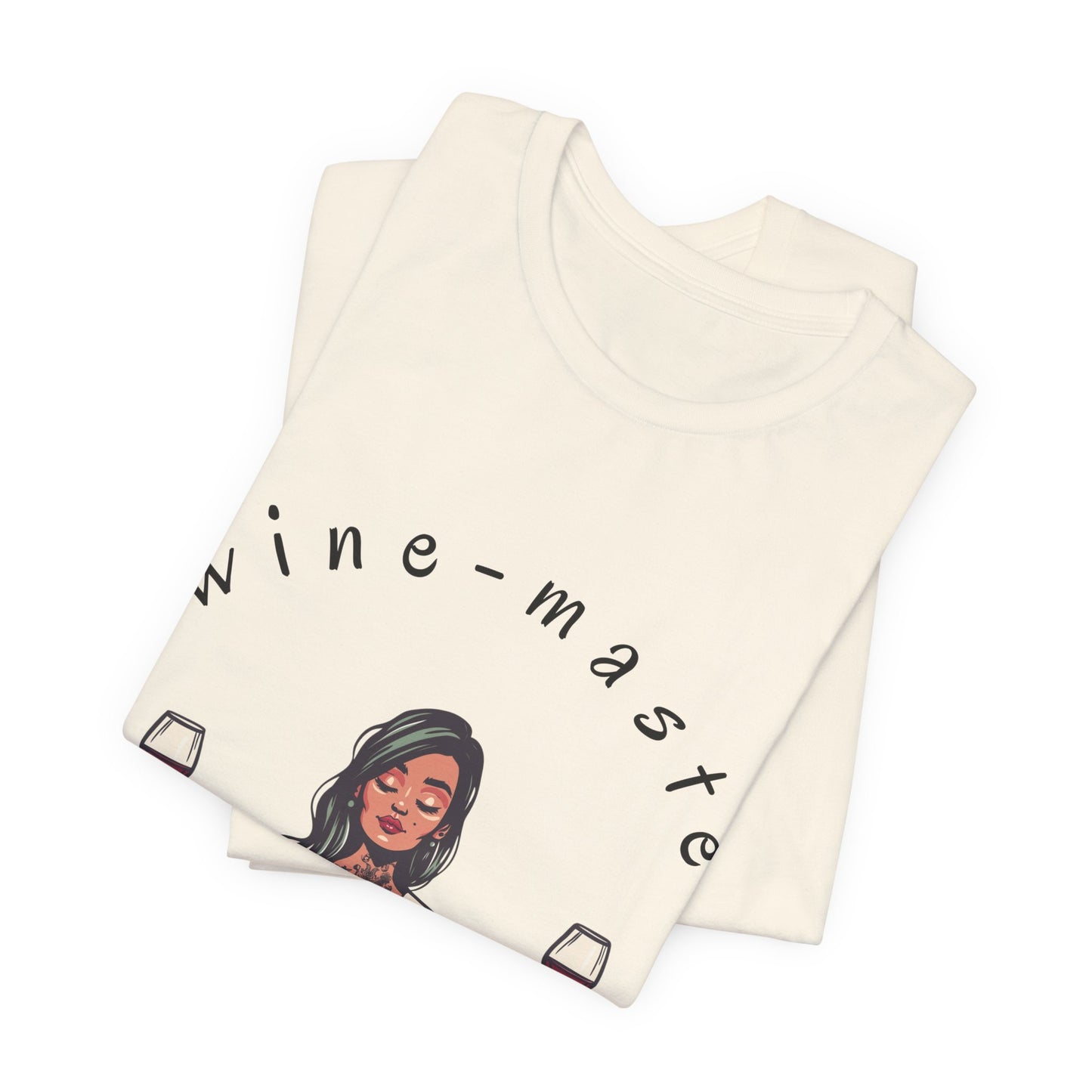 Wine-Masté - Meditation Wine Lover Tee I Unisex Relaxation T-Shirt for Yoga & Wine Enthusiasts I Fun Gift for Wine Tasting I Self-Care Clothing