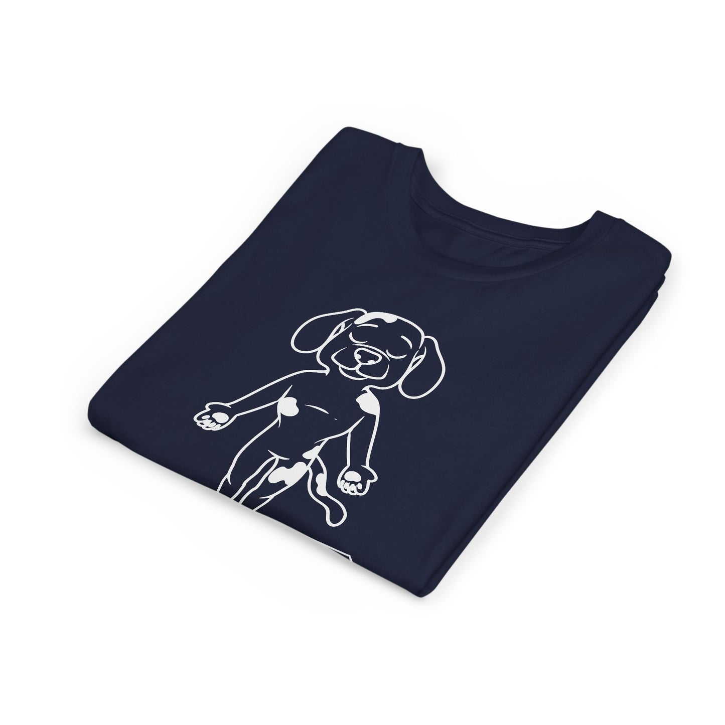 Cute Up Human Pose Design - Youth Yoga Dog Tee I Kids Yoga T-Shirt I Gift for Pet Lovers I Fun Animal Tee I Kids Activewear