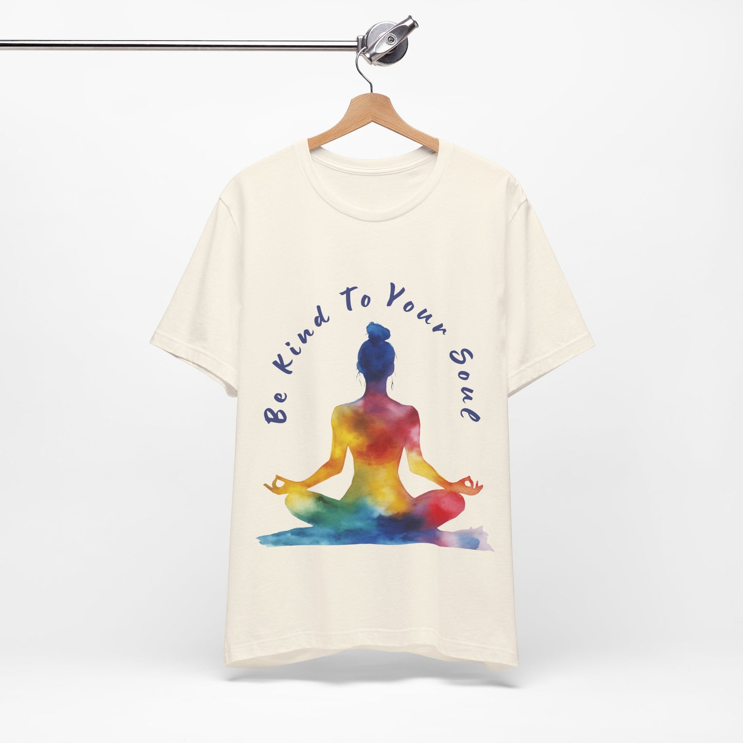 "Be Kind To Your Soul" Meditation Inspired Tee I Spiritual Yoga T- Shirt I Relaxation Mindfulness Apparel I Self-Care Clothing