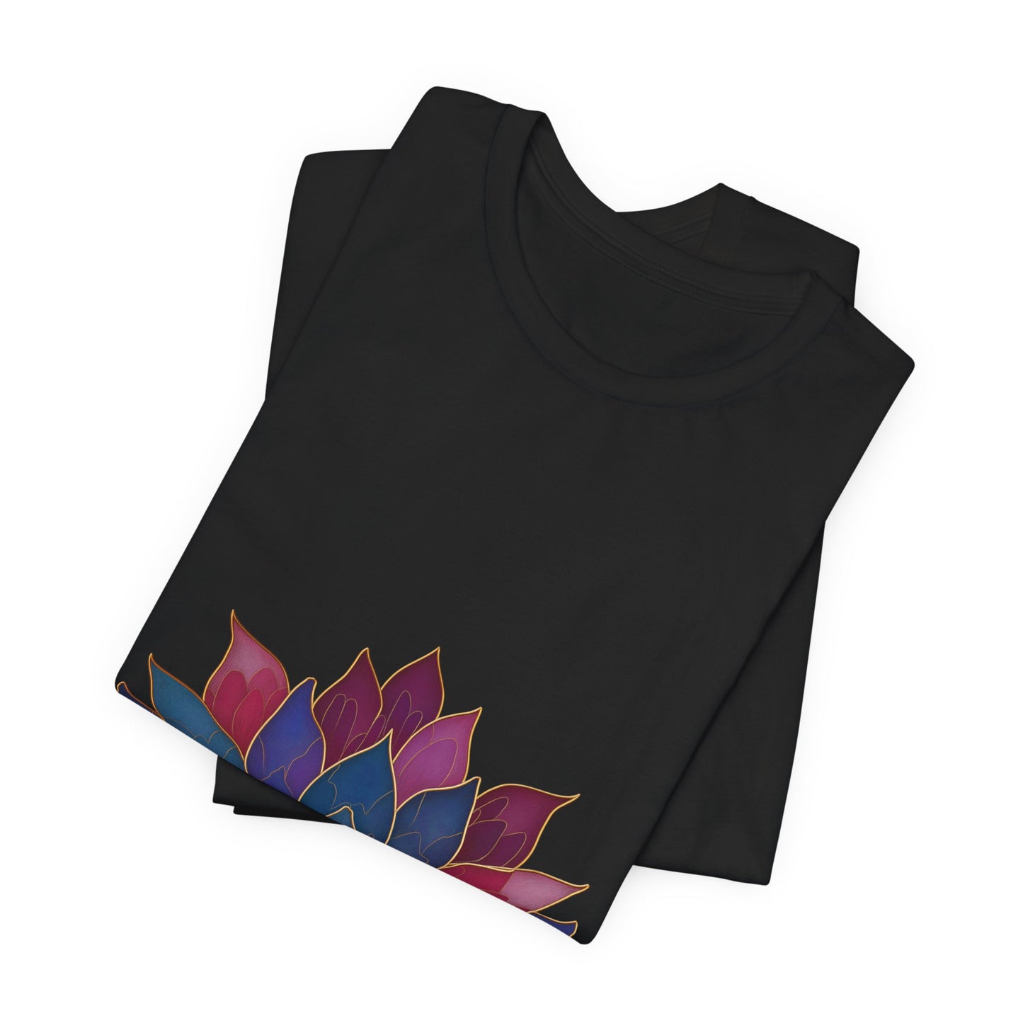 Lotus Blossom Unisex Tee | Relaxed Fit T-Shirt for Yoga Lovers I Meditation Wear I Self-Care Meditation Apparel