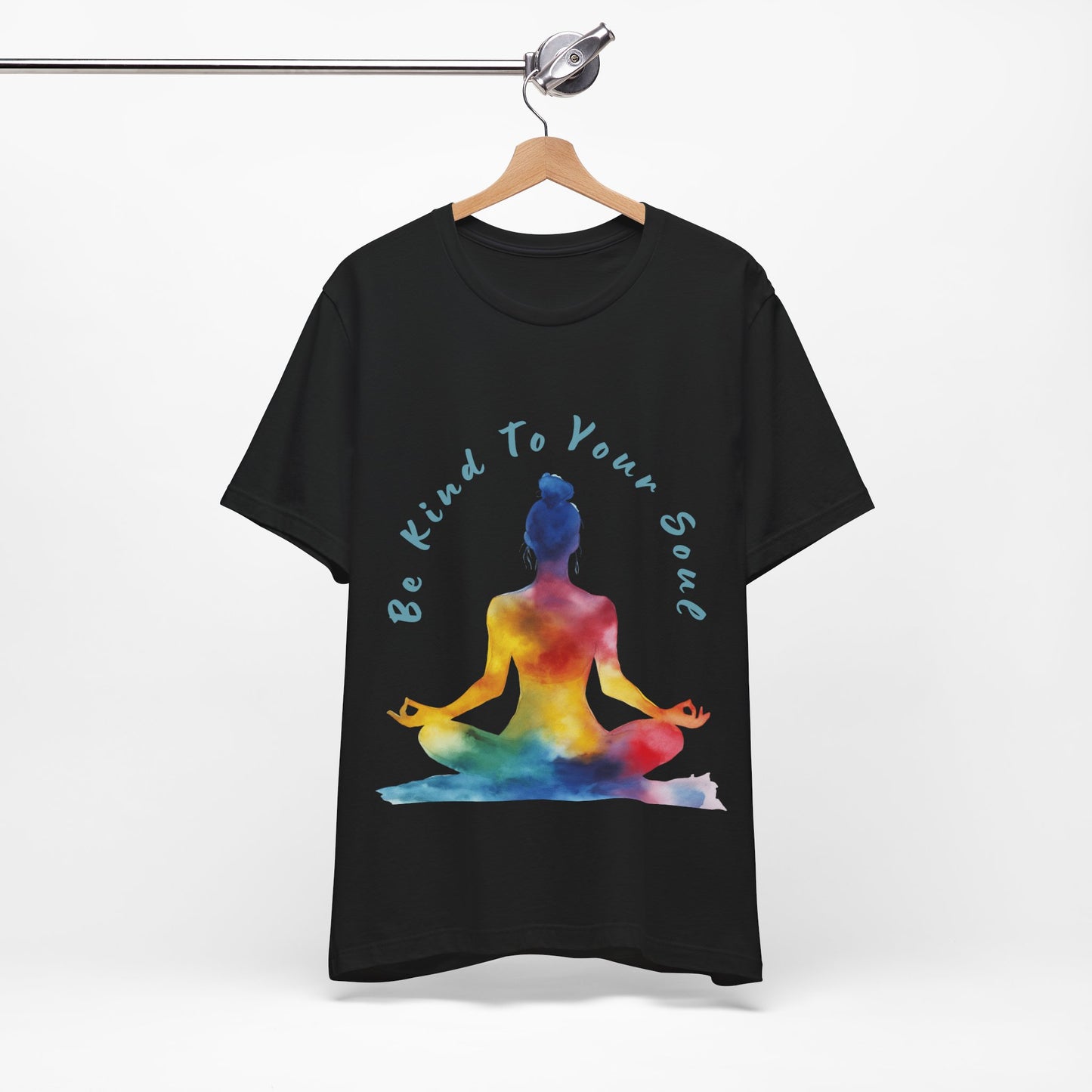 "Be Kind To Your Soul" Meditation Inspired Tee I Spiritual Yoga T- Shirt I Relaxation Mindfulness Apparel I Self-Care Clothing