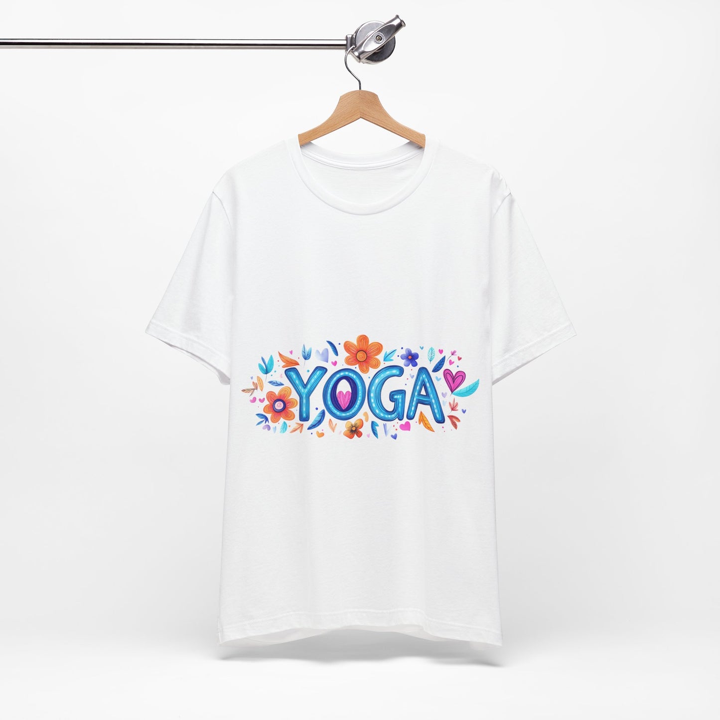 Colorful Yoga-Themed Unisex Tee for Yoga Lovers I Yoga T-Shirt I Gift for Yogis I Self-Care Meditation Apparel