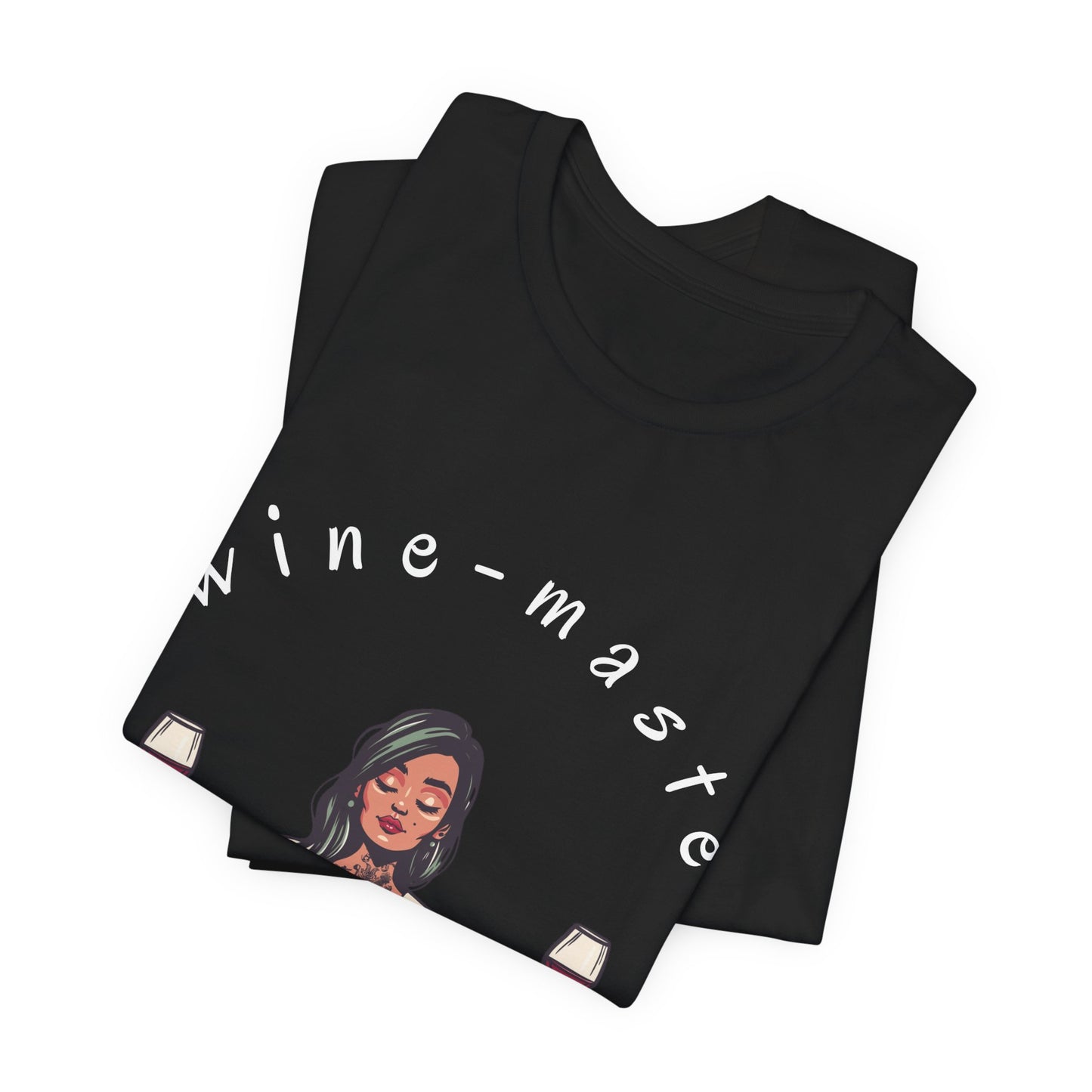 Wine-Masté - Meditation Wine Lover Tee I Unisex Relaxation T-Shirt for Yoga & Wine Enthusiasts I Fun Gift for Wine Tasting I Self-Care Clothing