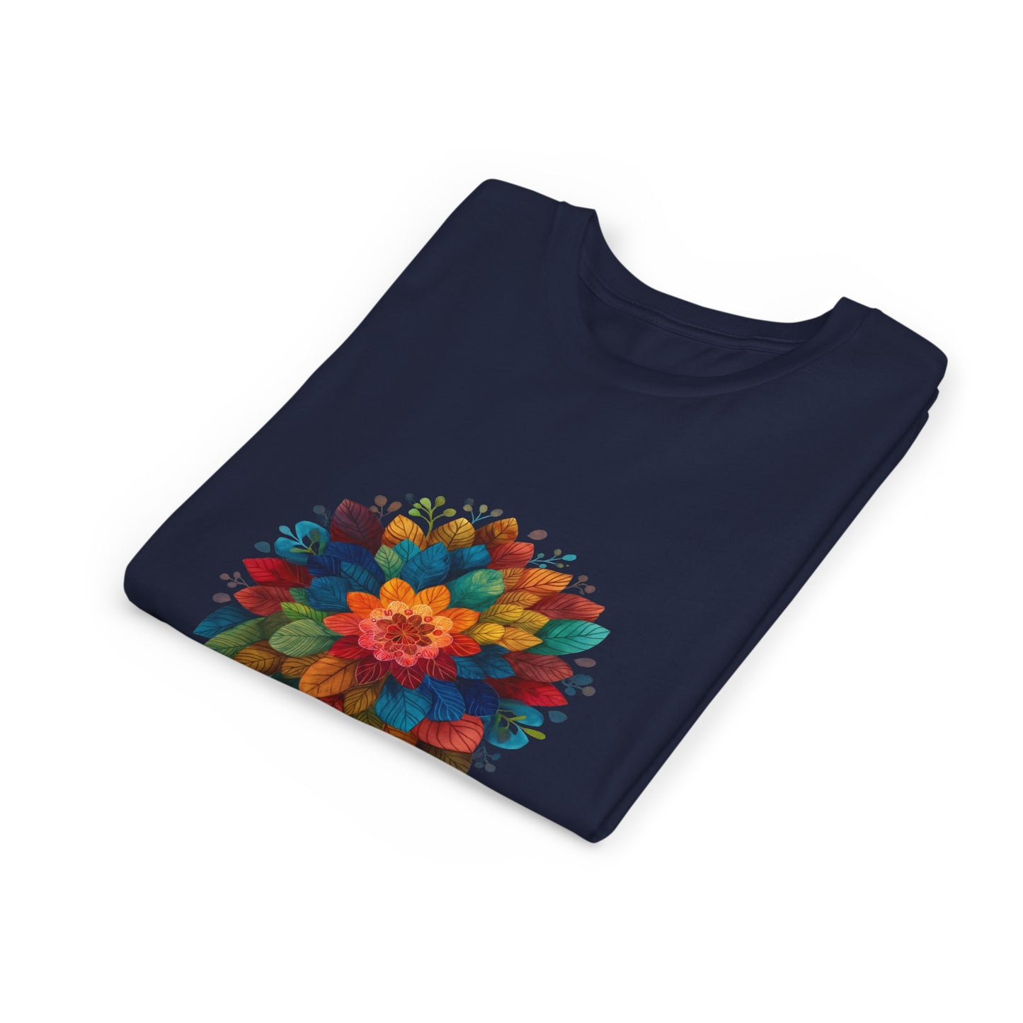 Colorful Mandala Youth Tee - Kids Yoga Tee I Summer Style T-Shirt I Birthday Gift for Young Yogis