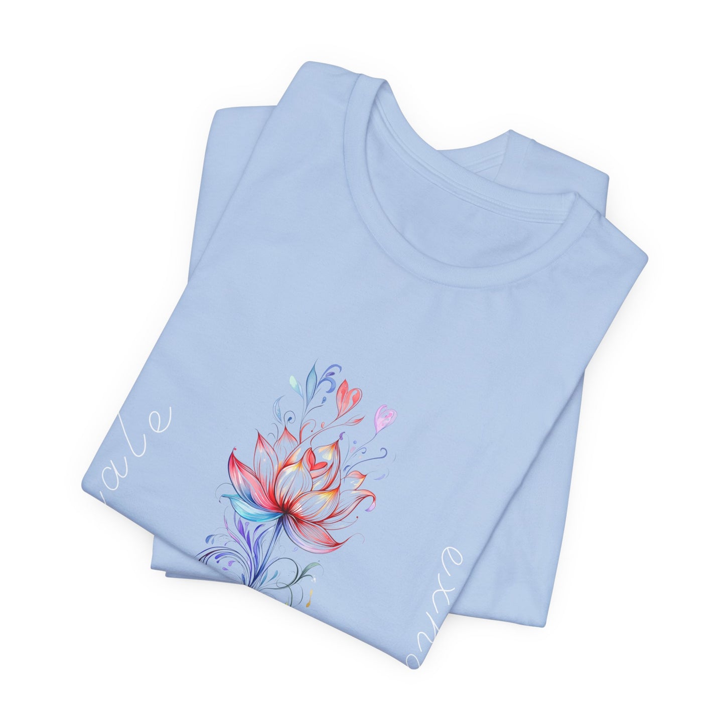 Lotus Flower Inhale Exhale Unisex Yoga Tee | Inspirational T-Shirt I Yoga Mindfulness Apparel I Meditation T-Shirt