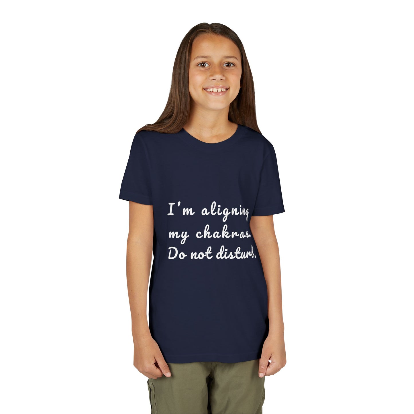 I'm Aligning My Chakras. Do Not Disturb. Youth Yoga Tee - Mindfulness Tee for Yogis I Meditation T-Shirt for Kids