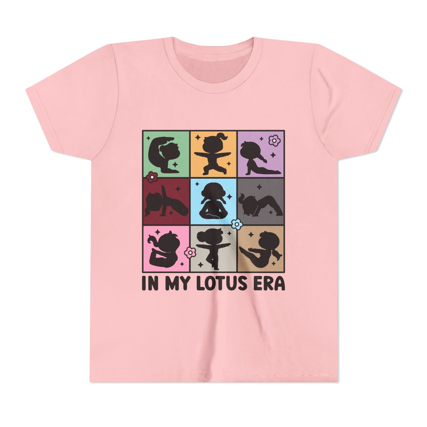 In My Lotus Era - Youth Short Sleeve Tee I Kids Yoga T-Shirt I Mindfulness Tee I Fun Gift for Young Yoga Lovers