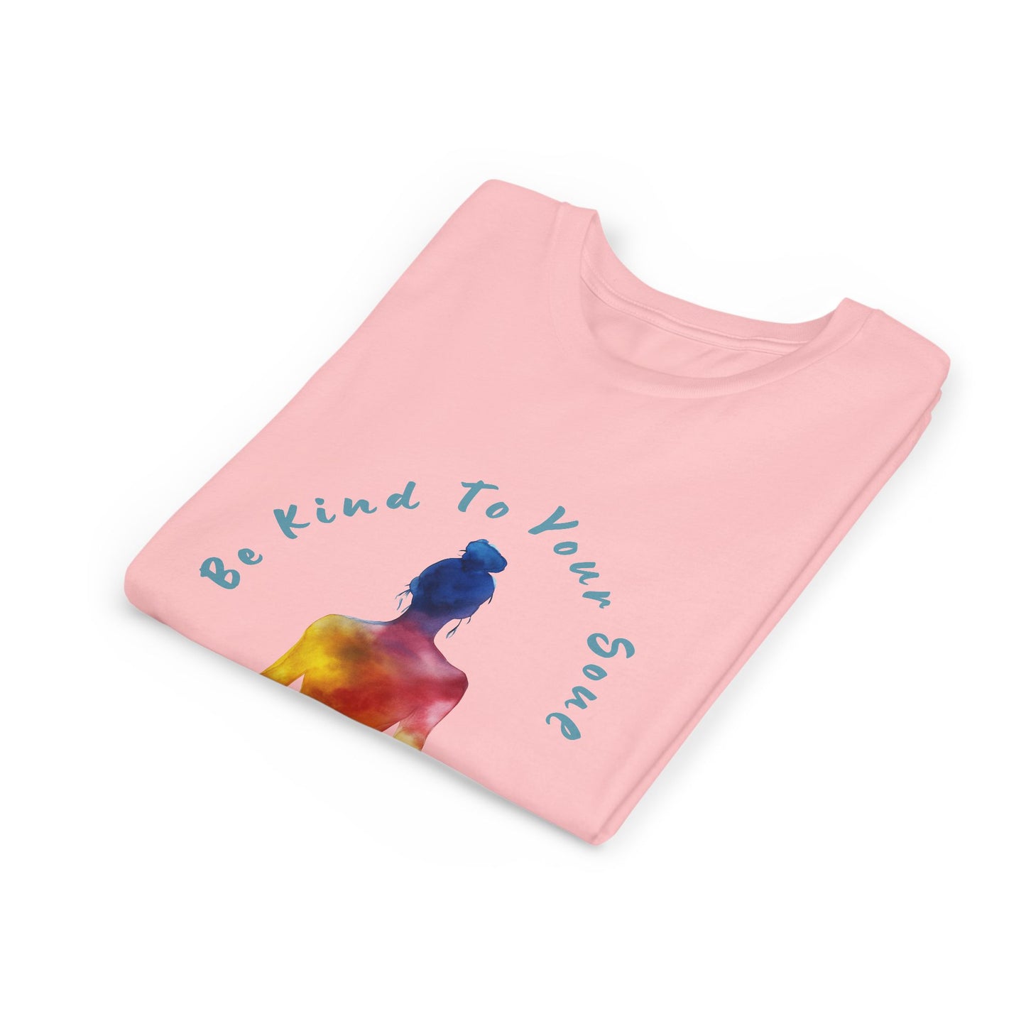 "Be Kind To Your Soul" Youthful Tee - Kids Yoga T-Shirt I Mindfulness & Inspirational Apparel I Gift for Young Yogis