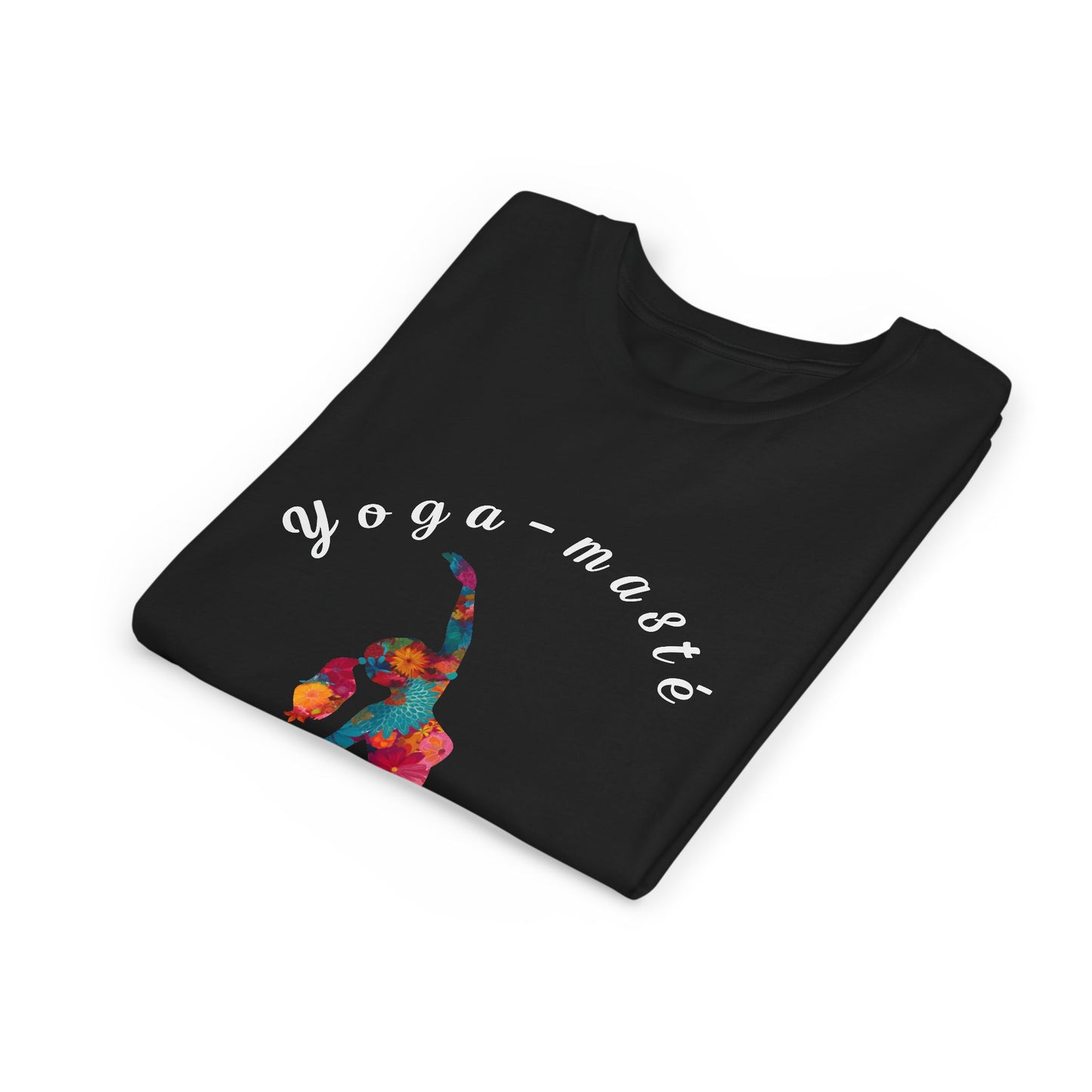 Yoga-masté Vibrant Yoga Tee for Kids I Yoga T-Shirt I Kids Yoga Wear I Colorful Gift for Young Yogis