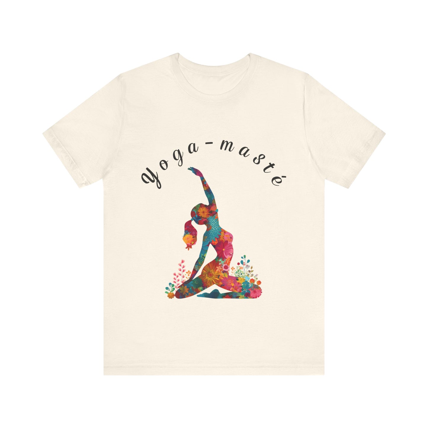 Yoga-Masté Unisex Tee I Vibrant Yoga T-Shirt I Perfect for Classes and Retreats I Gift for Yogis I Self-Care Meditation Apparel