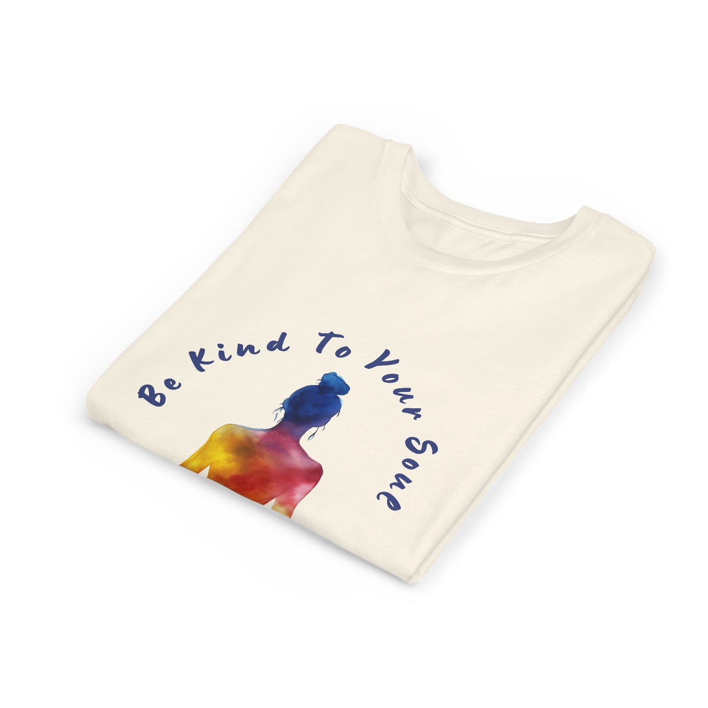 "Be Kind To Your Soul" Youthful Tee - Kids Yoga T-Shirt I Mindfulness & Inspirational Apparel I Gift for Young Yogis