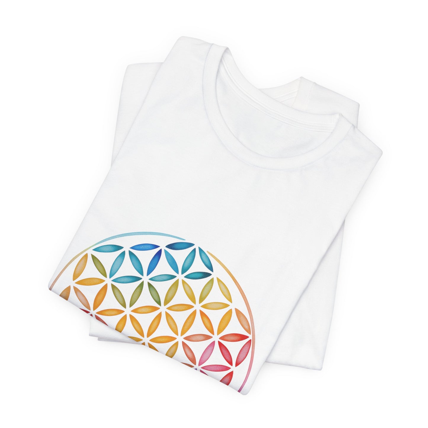 Flower of Life Tee I Spiritual & Yoga T-Shirt I Boho Graphic T-Shirt I Gift for Mindfulness I Self-Care Meditation Apparel
