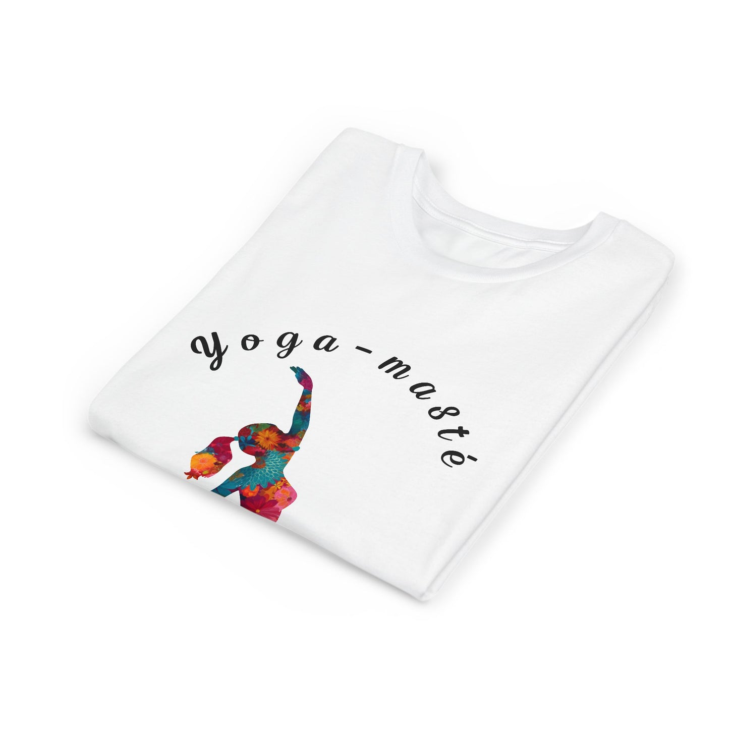 Yoga-masté Vibrant Yoga Tee for Kids I Yoga T-Shirt I Kids Yoga Wear I Colorful Gift for Young Yogis