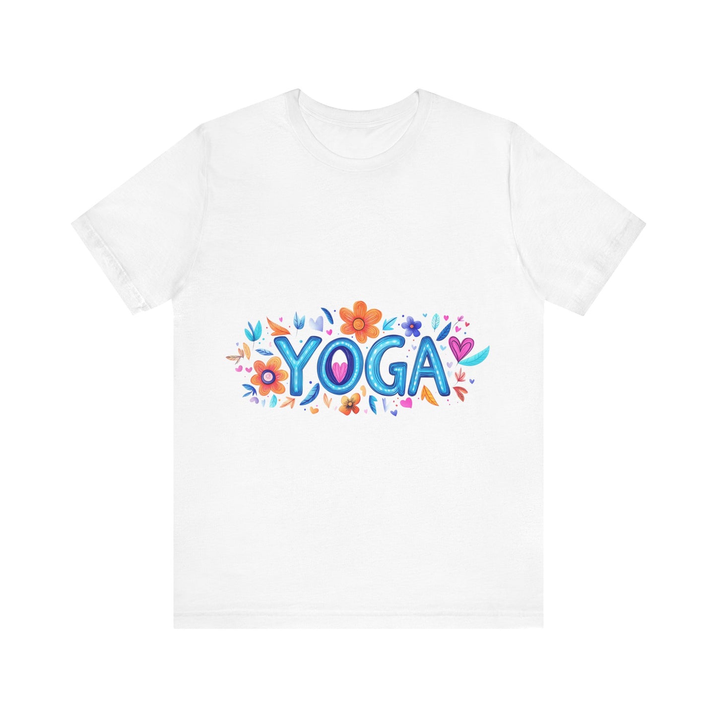 Colorful Yoga-Themed Unisex Tee for Yoga Lovers I Yoga T-Shirt I Gift for Yogis I Self-Care Meditation Apparel