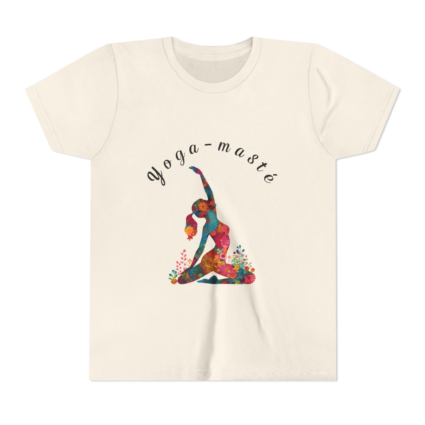 Yoga-masté Vibrant Yoga Tee for Kids I Yoga T-Shirt I Kids Yoga Wear I Colorful Gift for Young Yogis