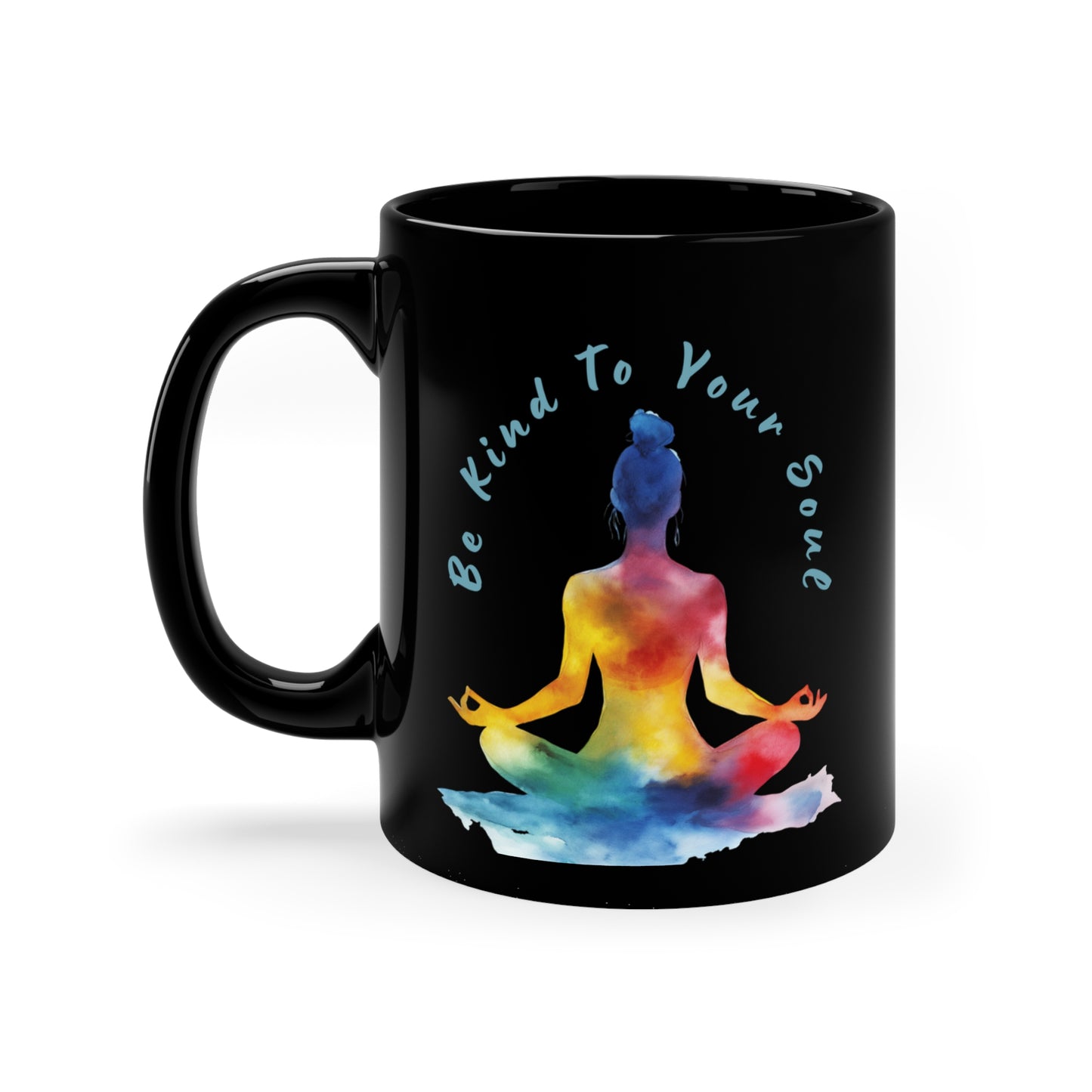 "Be Kind to Your Soul" Mindful Spirit Coffee Mug I Yoga Inspirational Gift I Self-Care Mug I Meditation Coffee Cup