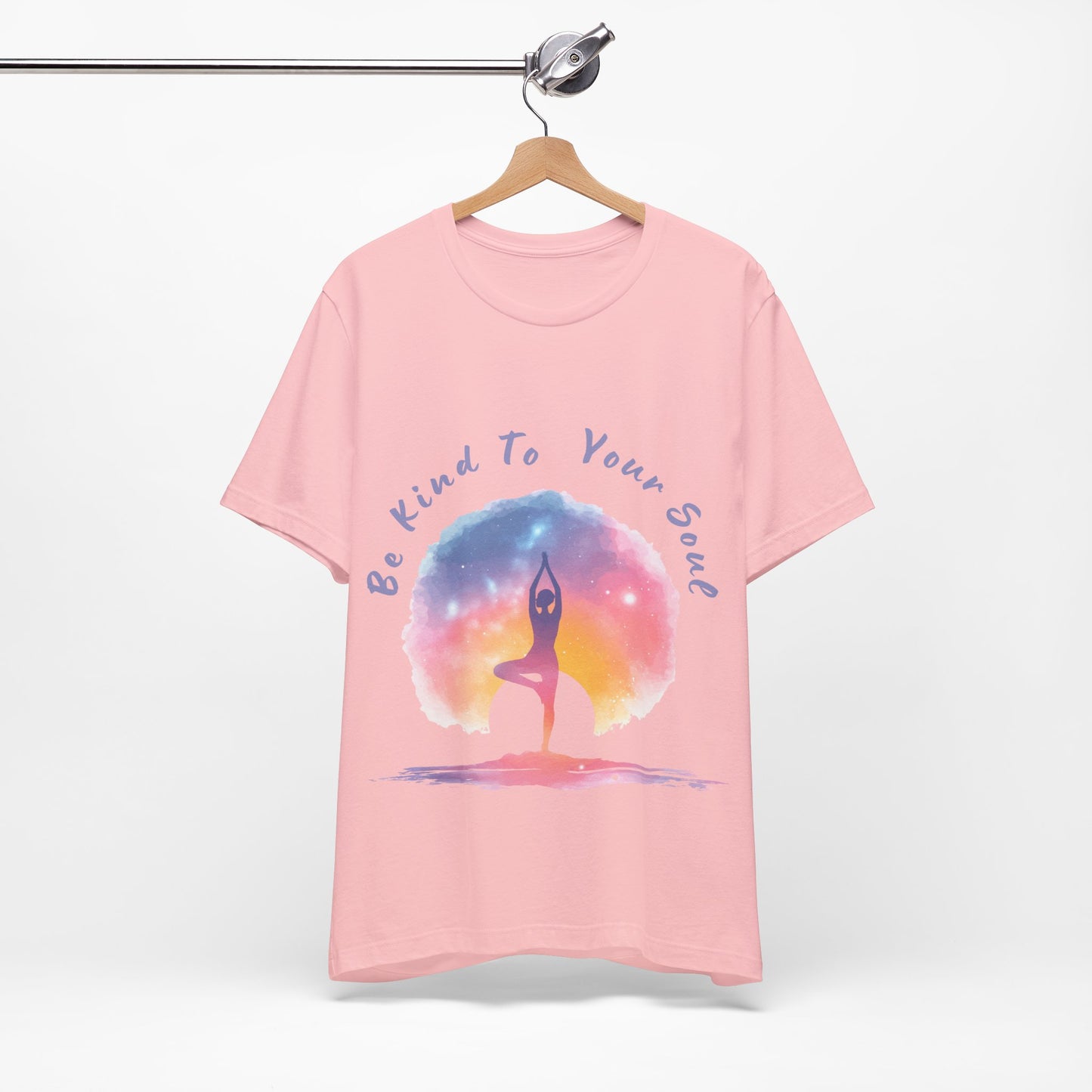 "Be Kind To Your Soul" Meditation Inspired Tee I Spiritual Yoga T- Shirt I Relaxation Mindfulness Apparel I Self-Care Clothing