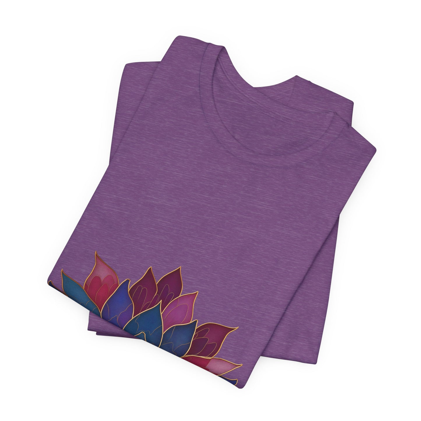 Lotus Blossom Unisex Tee | Relaxed Fit T-Shirt for Yoga Lovers I Meditation Wear I Self-Care Meditation Apparel