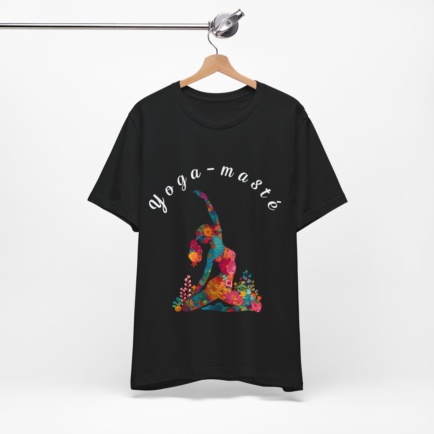 Yoga-Masté Unisex Tee I Vibrant Yoga T-Shirt I Perfect for Classes and Retreats I Gift for Yogis I Self-Care Meditation Apparel