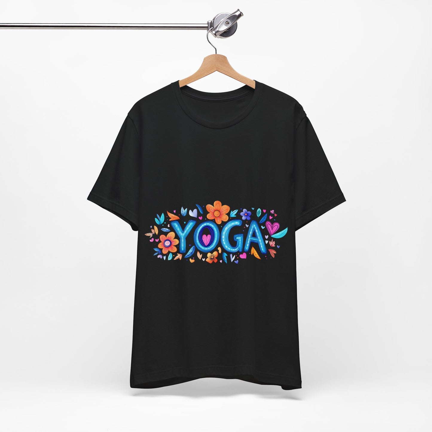 Colorful Yoga-Themed Unisex Tee for Yoga Lovers I Yoga T-Shirt I Gift for Yogis I Self-Care Meditation Apparel